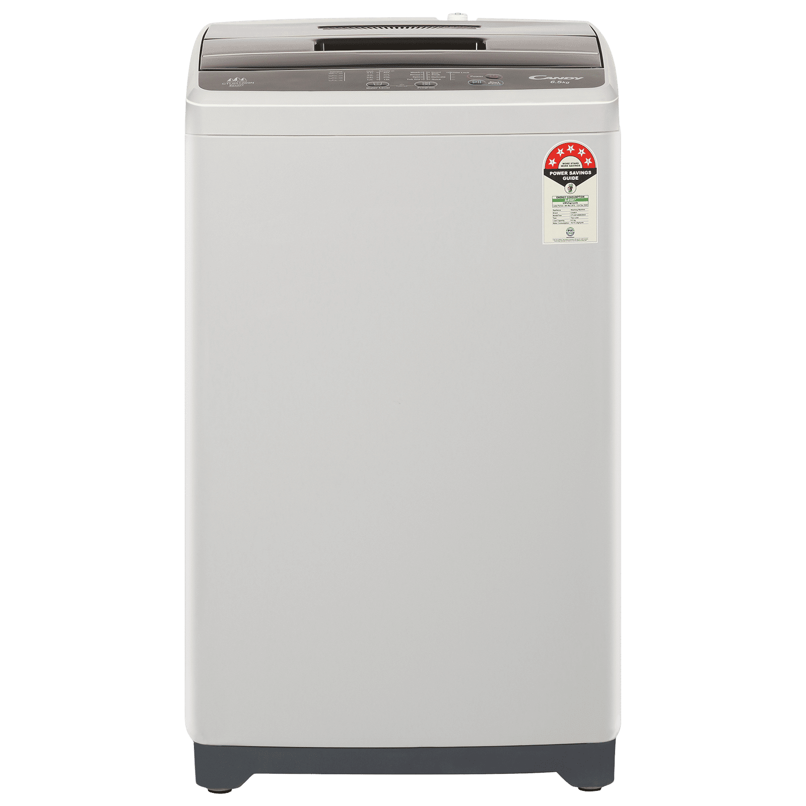 CANDY 6.5 Kg 5 Star Fully Automatic Top Load Washing Machine (CTL651269N, Stainless Steel Drum, Moonlight Grey) CANDY 6.5 Kg 5 Star Fully Automatic Top Load Washing Machine (CTL651269N, Stainless Steel Drum, Moonlight Grey)_1