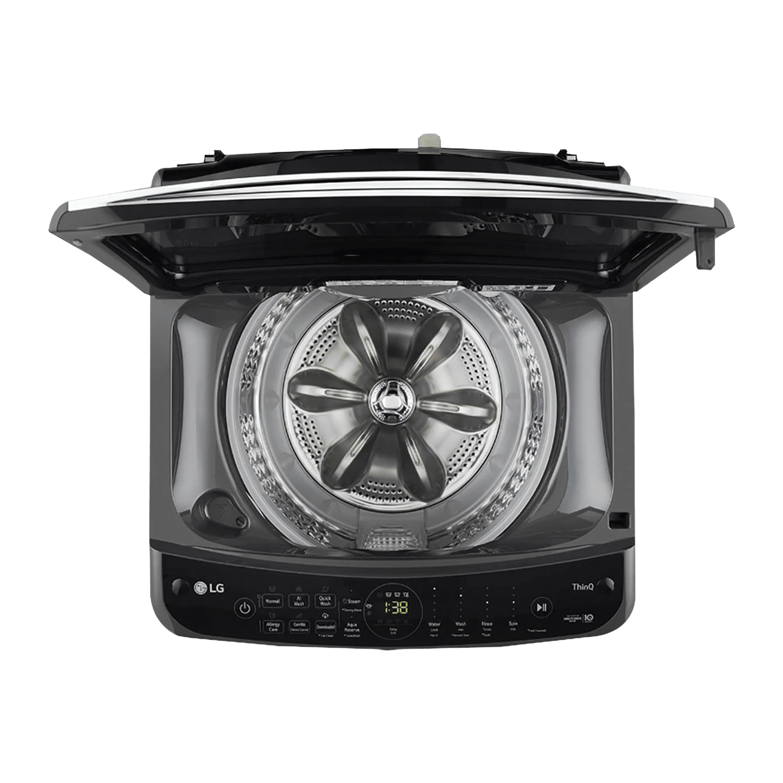 LG 9 kg 5 Star Fully Automatic Top Load Washing Machine (THD09SWM.ABMQEIL, In-built Heater, Black)_9