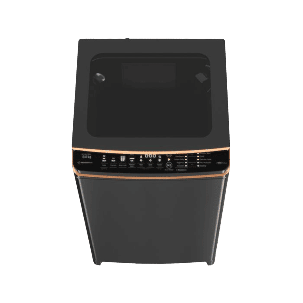 VOLTAS beko 7.5 Kg 5 Star Inverter Fully Automatic Top Load Washing Machine (WTL75VPSGH, Dust Resistant, Black)_9