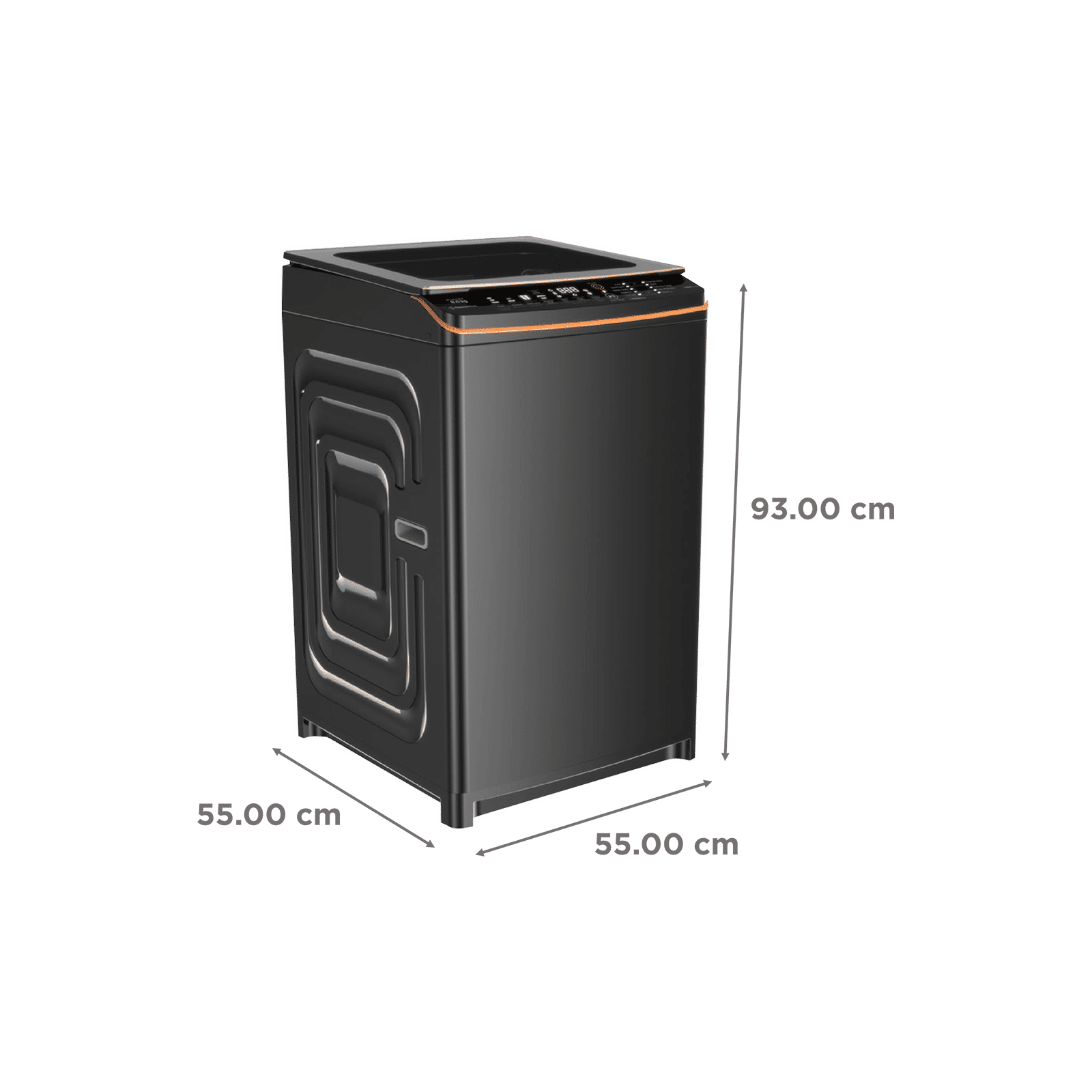 VOLTAS beko 7.5 Kg 5 Star Inverter Fully Automatic Top Load Washing Machine (WTL75VPSGH, Dust Resistant, Black)_3