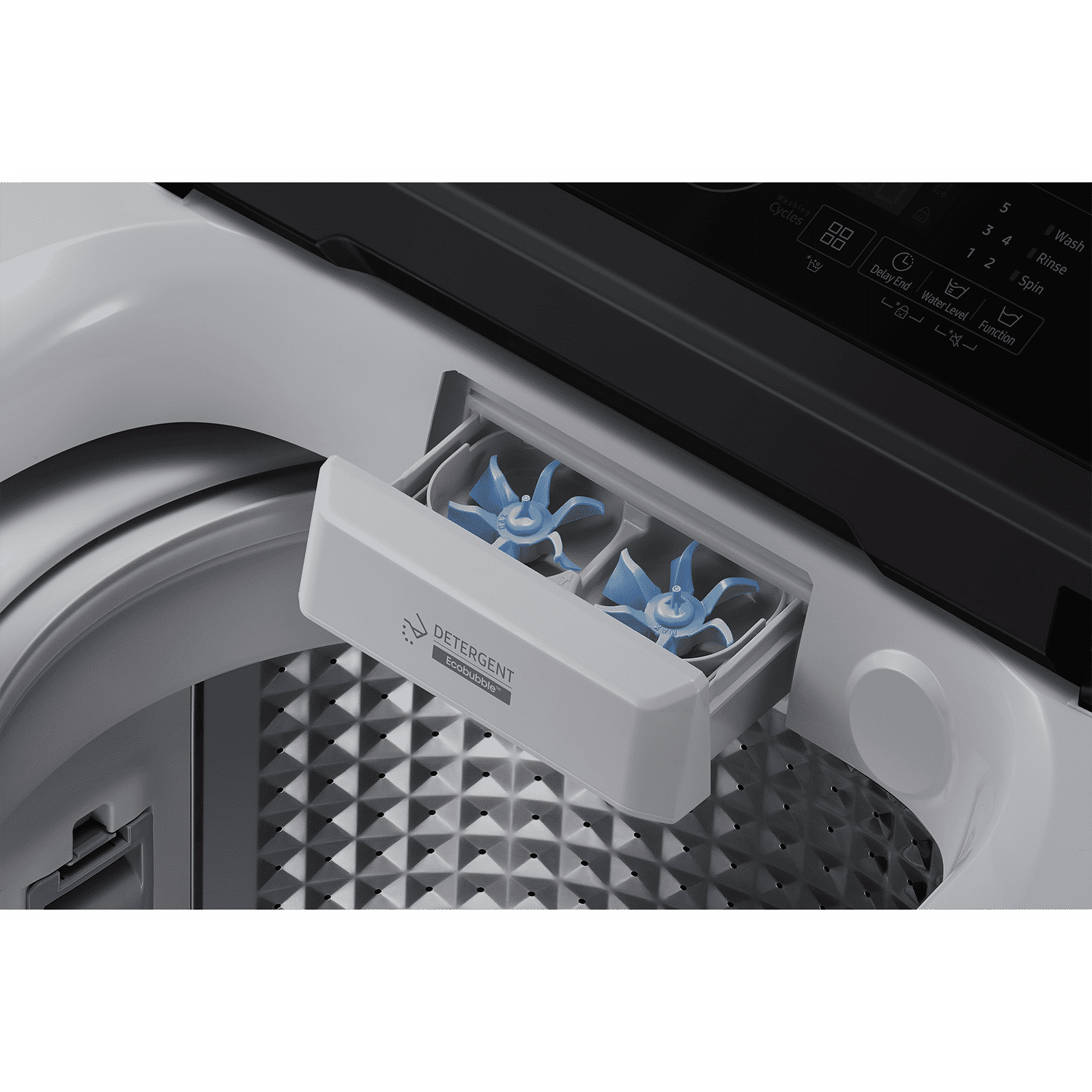 SAMSUNG 8 Kg 5 Star Inverter Fully Automatic Top Load Washing Machine (WA80BG4441BGTL, Diamond Drum, Light Grey)_12