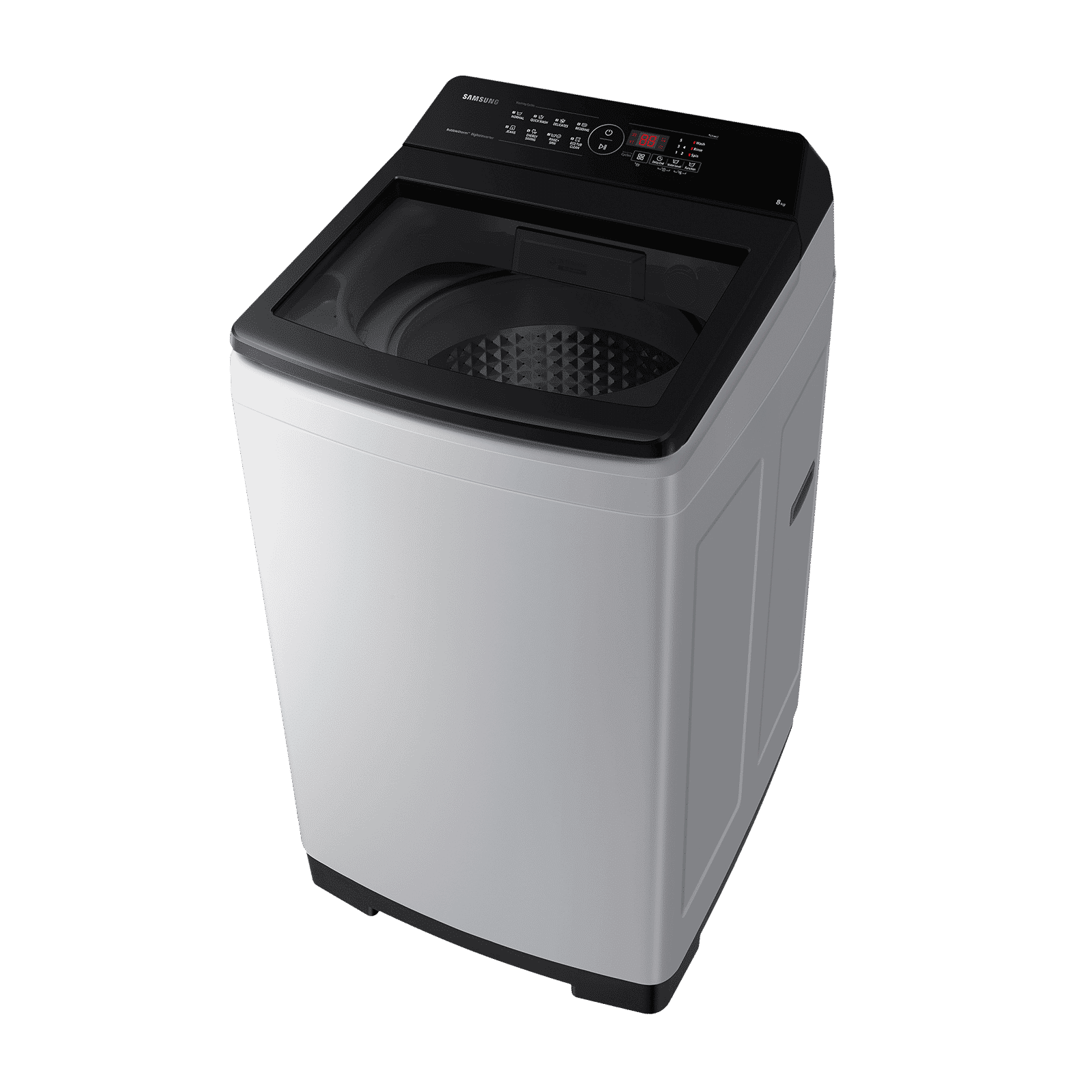 SAMSUNG 8 Kg 5 Star Inverter Fully Automatic Top Load Washing Machine (WA80BG4441BGTL, Diamond Drum, Light Grey)_10