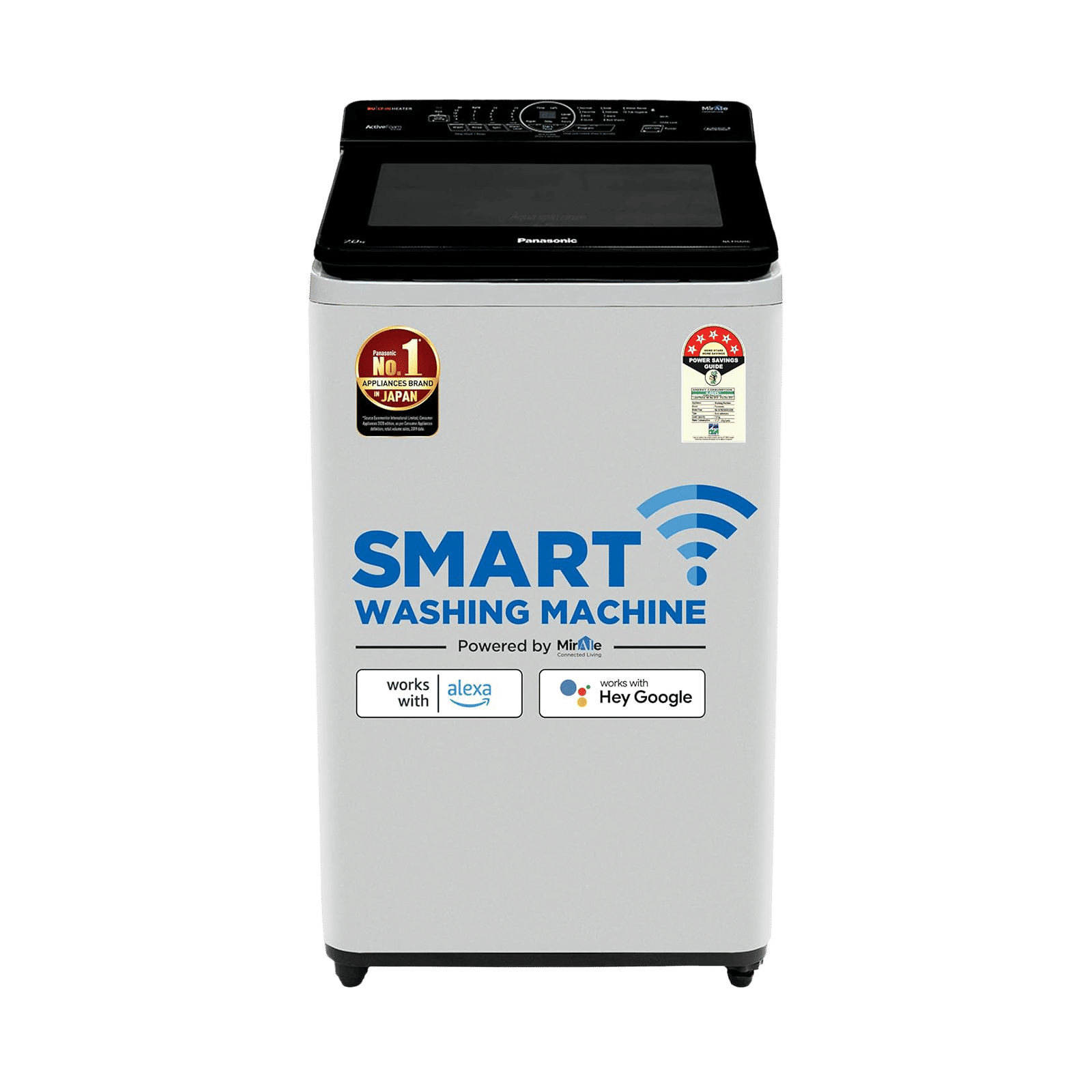 Panasonic 7 kg 5 Star Fully Automatic Top Load Washing Machine (NA-F70AH10MB, In-built Heater, Middle Free Silver) Panasonic 7 kg 5 Star Fully Automatic Top Load Washing Machine (NA-F70AH10MB, In-built Heater, Middle Free Silver)_1