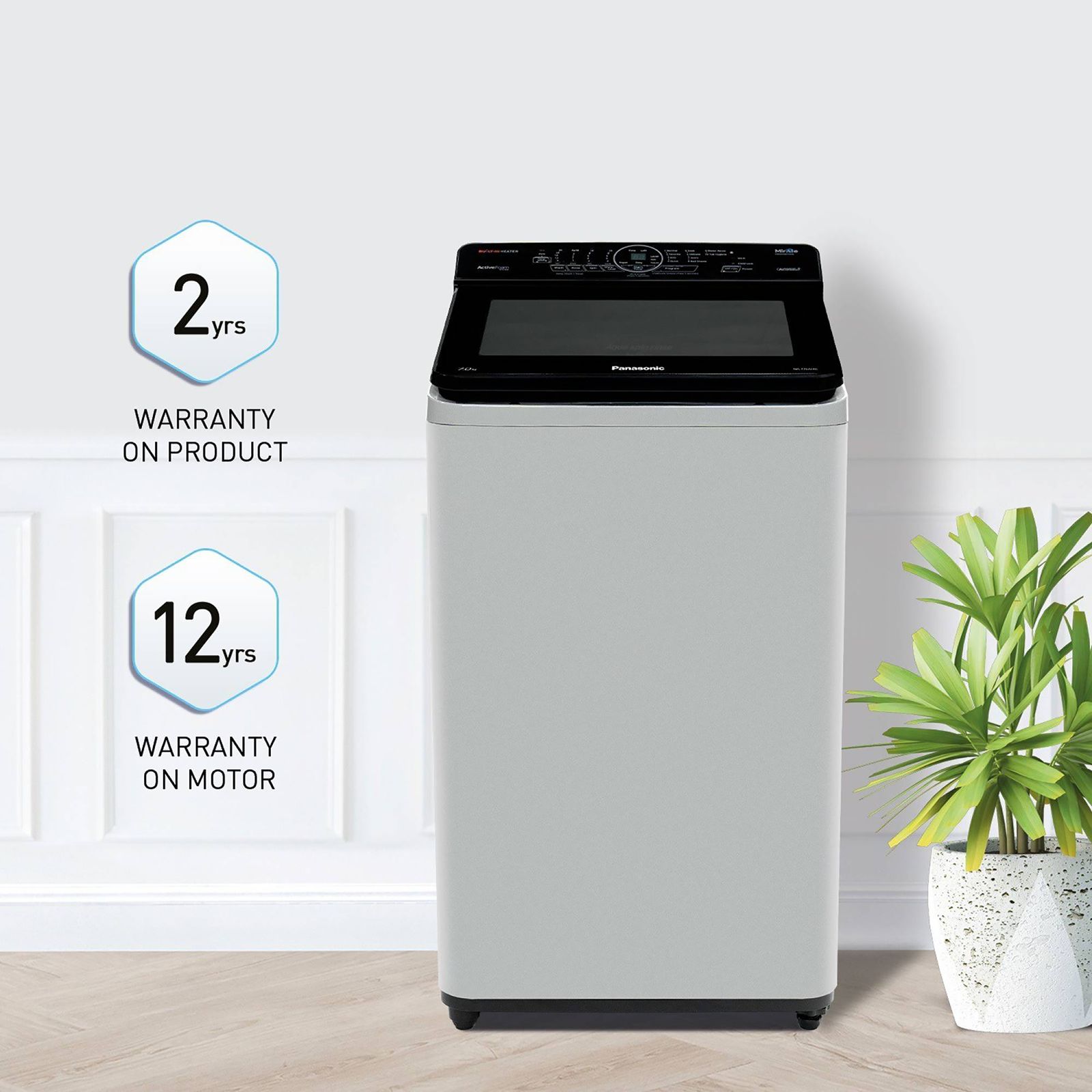 Panasonic 7 kg 5 Star Fully Automatic Top Load Washing Machine (NA-F70AH10MB, In-built Heater, Middle Free Silver) Panasonic 7 kg 5 Star Fully Automatic Top Load Washing Machine (NA-F70AH10MB, In-built Heater, Middle Free Silver)_13
