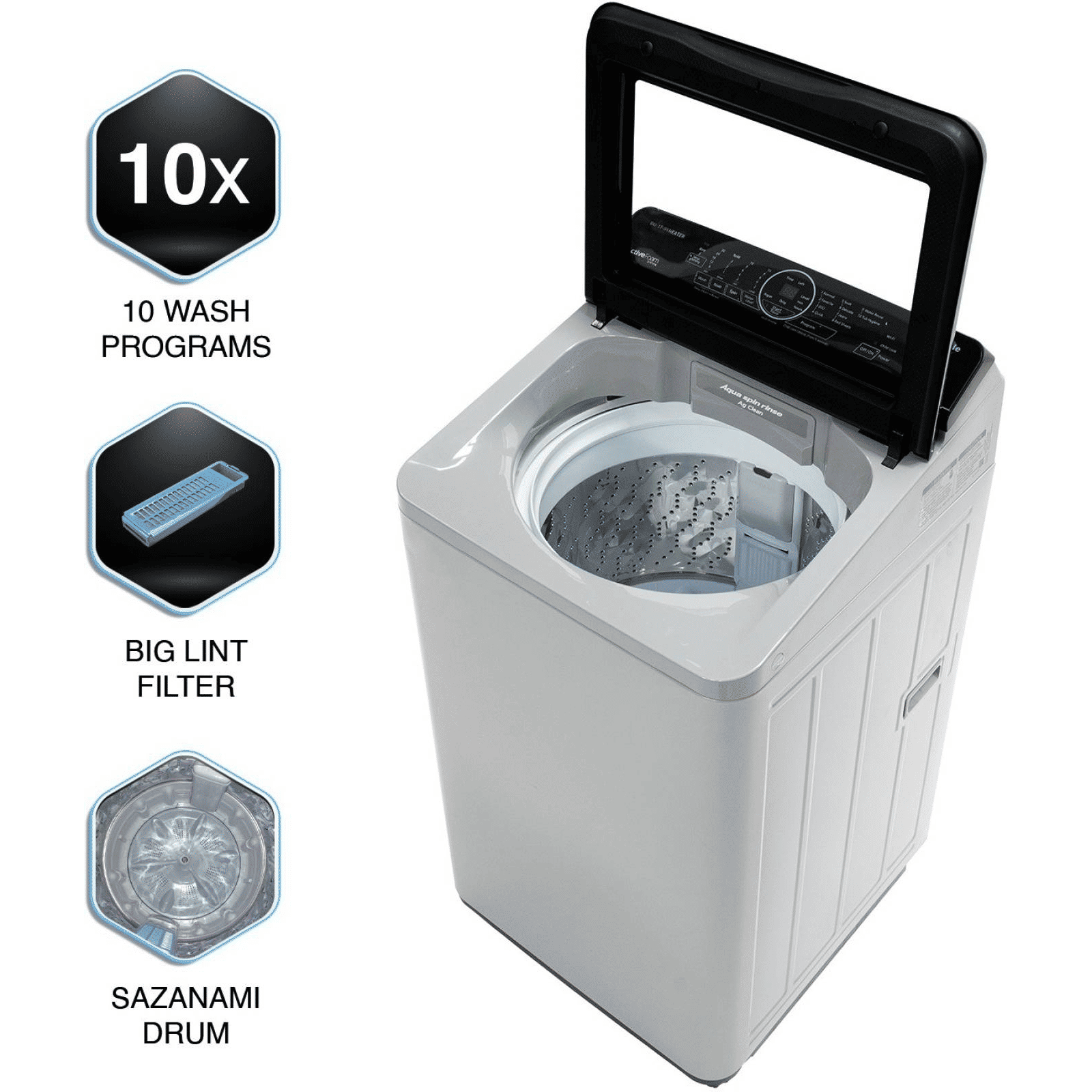Panasonic 7 kg 5 Star Fully Automatic Top Load Washing Machine (NA-F70AH10MB, In-built Heater, Middle Free Silver) Panasonic 7 kg 5 Star Fully Automatic Top Load Washing Machine (NA-F70AH10MB, In-built Heater, Middle Free Silver)_16