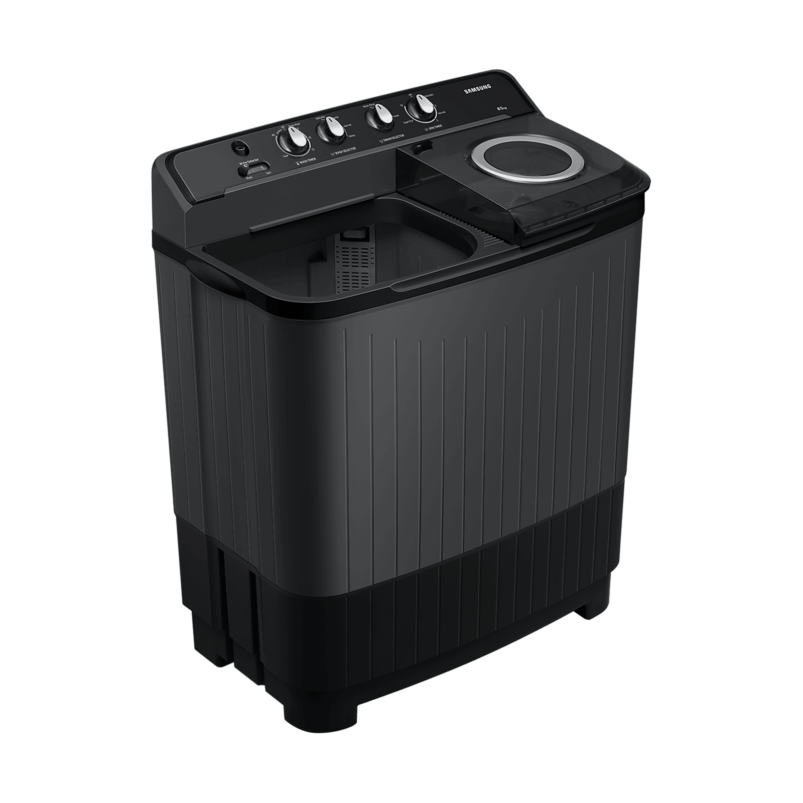 SAMSUNG 8.5 kg 5 Star Semi Automatic Washing Machine with Air Turbo Drying System (WT85B4200GD/TL, Dark Grey)_14