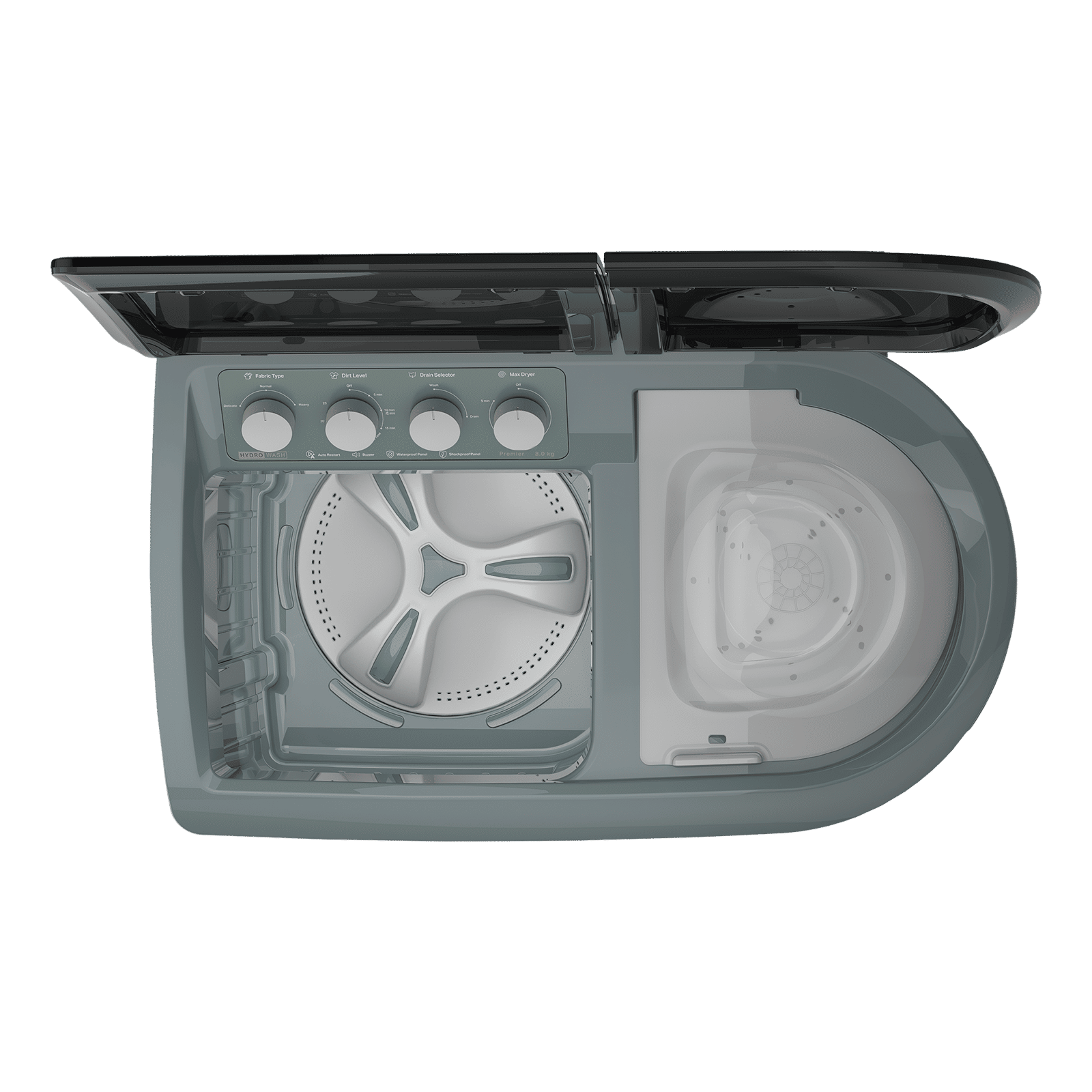 Whirlpool 8.5Kg 5 Star Semi- Automatic Washing Machine with 3D Wave Technology (Hydrowash Premier, 30282, Silver)_4