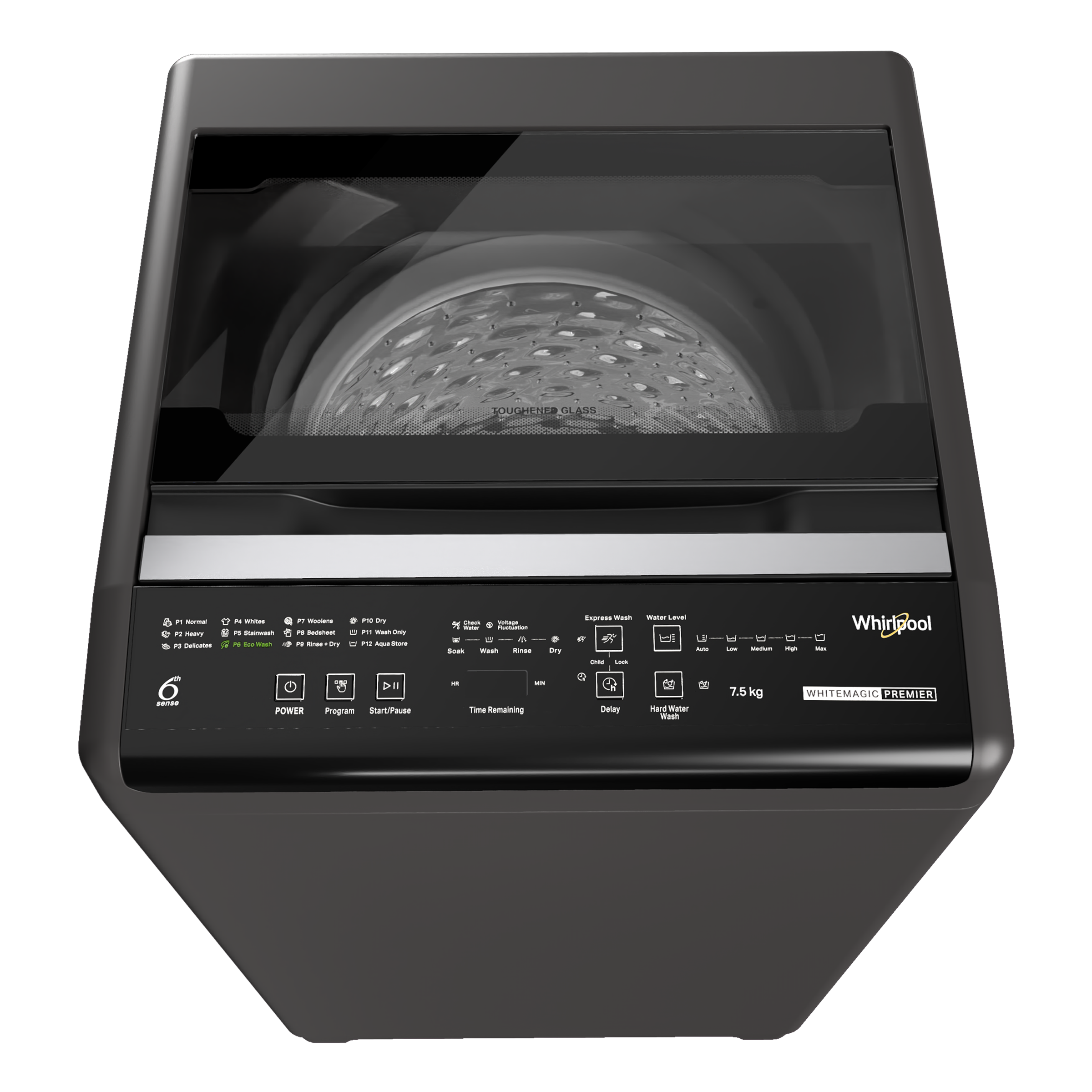 Whirlpool 7.5 kg Fully Automatic Top Load Washing Machine (WhiteMagic Premier, 31599, Spiro Wash Action, Grey)_7