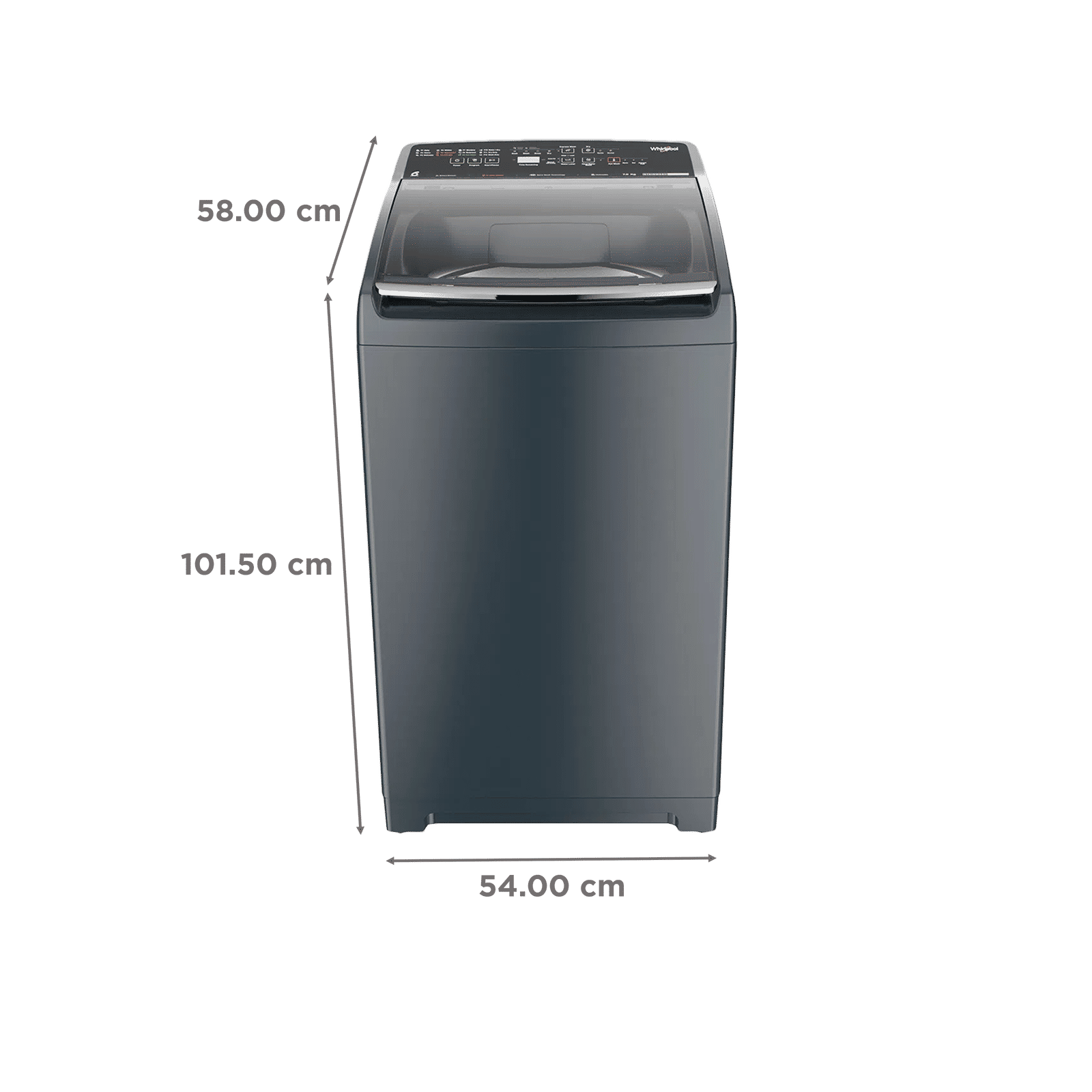 Whirlpool 7.5 kg Fully Automatic Top Load Washing Machine (SW Pro Plus, 31558, Spiro Wash Action, MidNight Grey) Whirlpool 7.5 kg Fully Automatic Top Load Washing Machine (SW Pro Plus, 31558, Spiro Wash Action, MidNight Grey)_3