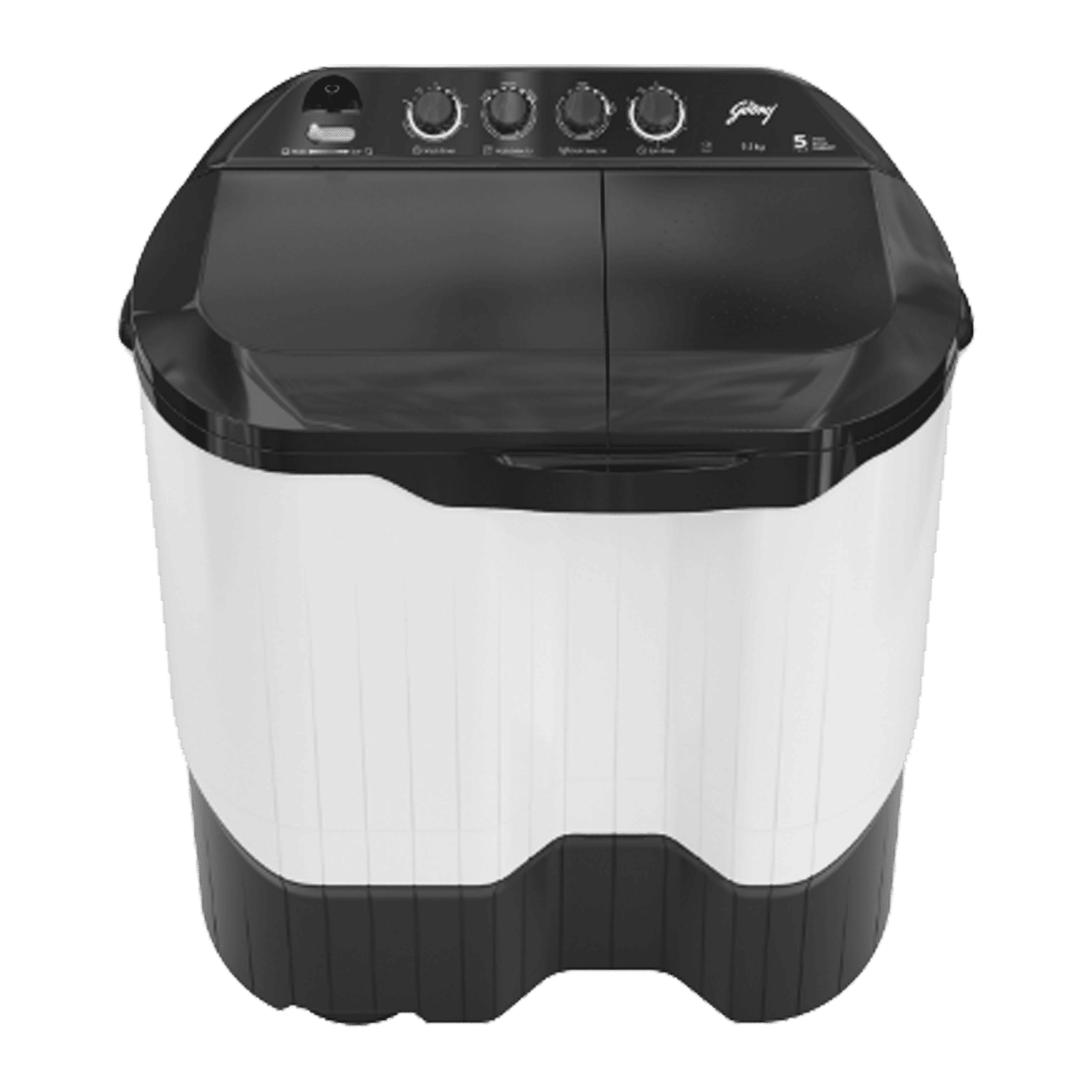 Godrej 9.5 kg 5 Star Semi Automatic Washing Machine with Turbo 6 Technology (EdgePro, Graphite Grey) Godrej 9.5 kg 5 Star Semi Automatic Washing Machine with Turbo 6 Technology (EdgePro, Graphite Grey)_1