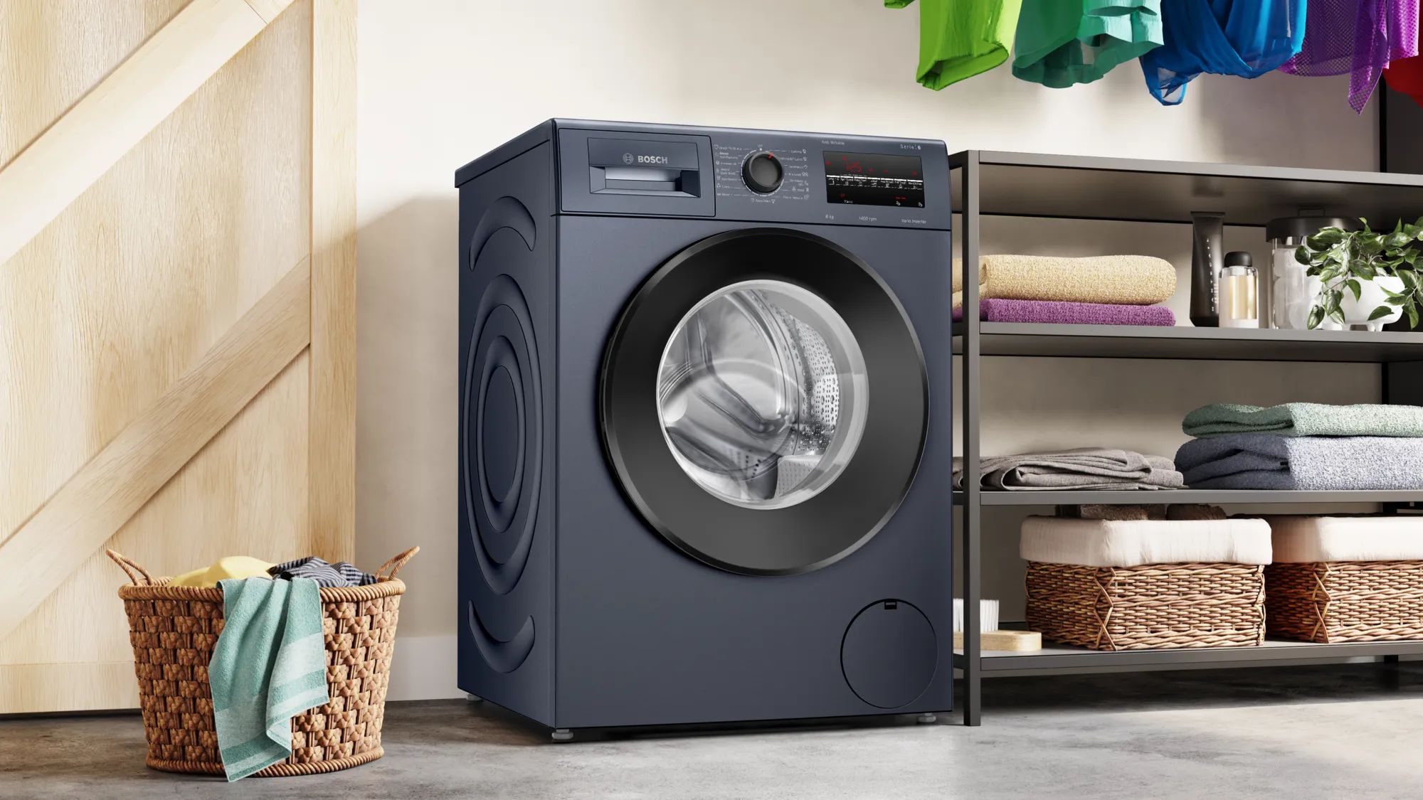 BOSCH 8 Kg 5 Star Inverter Fully Automatic Front Load Washing Machine (WAJ2846TIN, LED Display, Dark Lake) BOSCH 8 Kg 5 Star Inverter Fully Automatic Front Load Washing Machine (WAJ2846TIN, LED Display, Dark Lake)_9