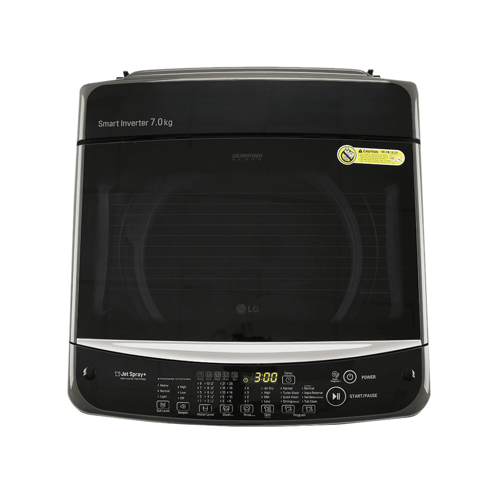 LG 7 kg 5 Star Inverter Fully Automatic Top Load Washing Machine (T70AJMB1Z.ABMQEIL, Stainless Steel Tub, Middle Black)_4