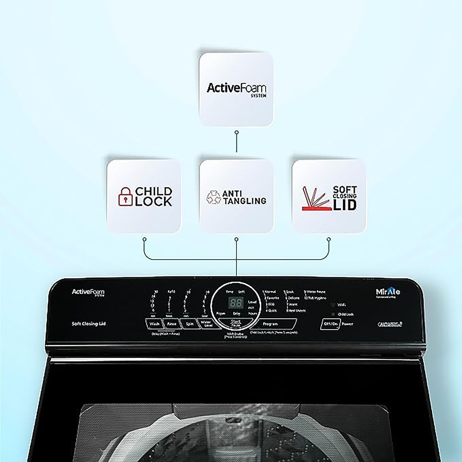 Panasonic 8 kg Fully Automatic Top Load Washing Machine (X10, NA-F80X10CRB, 12 Wash Programmes, Charcoal Inox Grey) Panasonic 8 kg Fully Automatic Top Load Washing Machine (X10, NA-F80X10CRB, 12 Wash Programmes, Charcoal Inox Grey)_10
