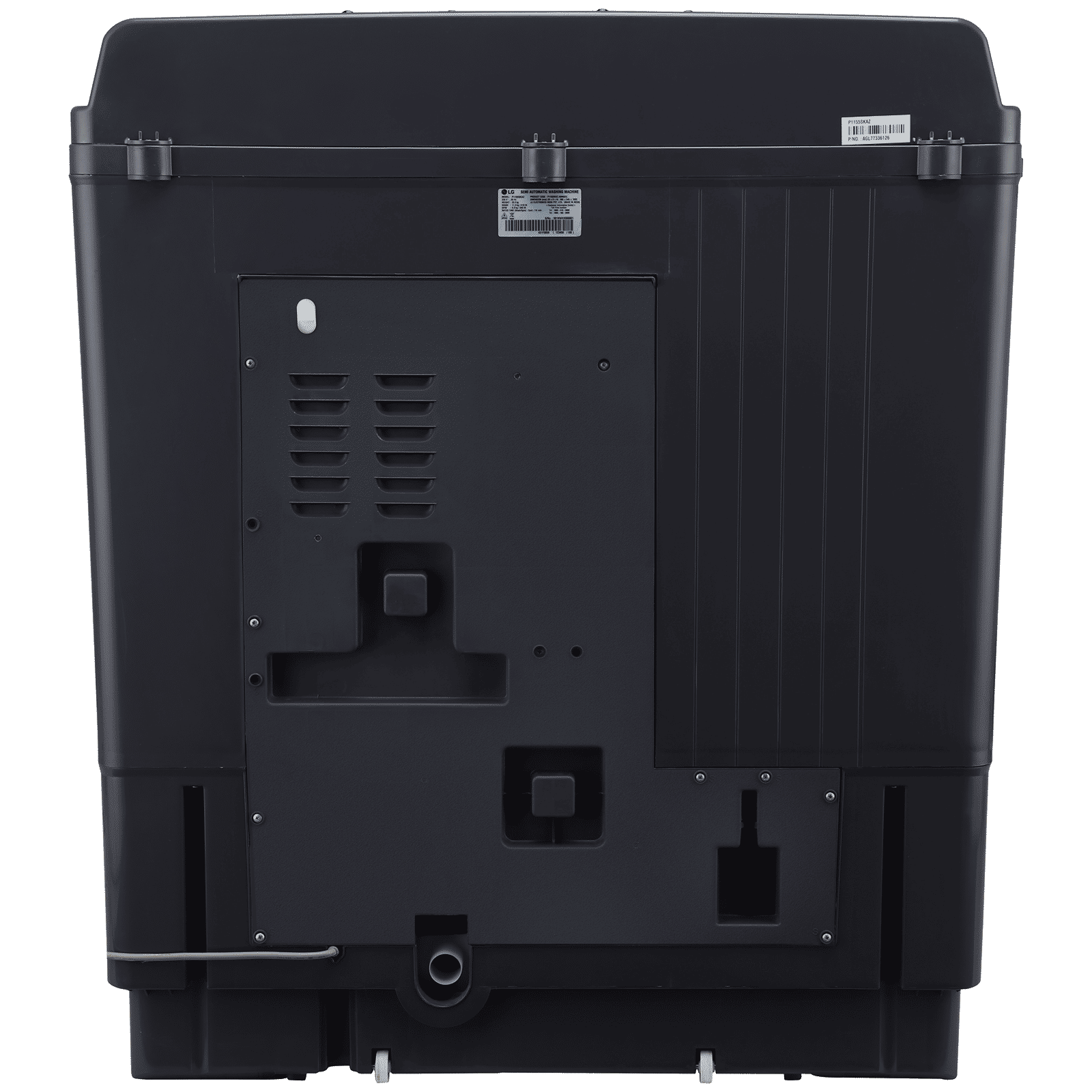 LG 11.5 kg 5 Star Semi Automatic Washing Machine with Roller Jet Pulsator (P115ASKAZ.ABMQEIL, Middle Black) LG 11.5 kg 5 Star Semi Automatic Washing Machine with Roller Jet Pulsator (P115ASKAZ.ABMQEIL, Middle Black)_8