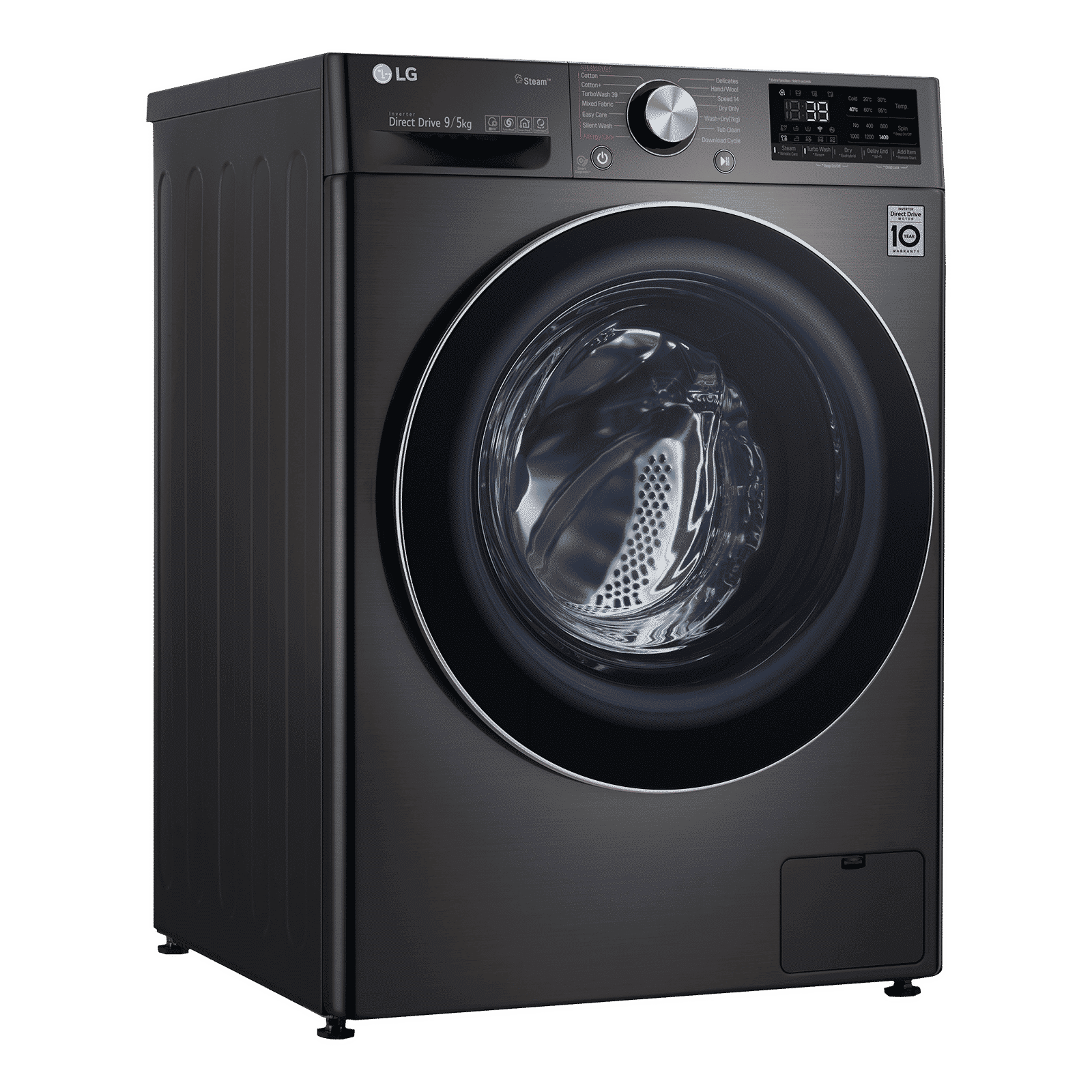 LG 9/5 kg 5 Star Fully Automatic Front Load Washer Dryer(FHD0905STB.ABLQEIL, In-built Heater, Black)_5