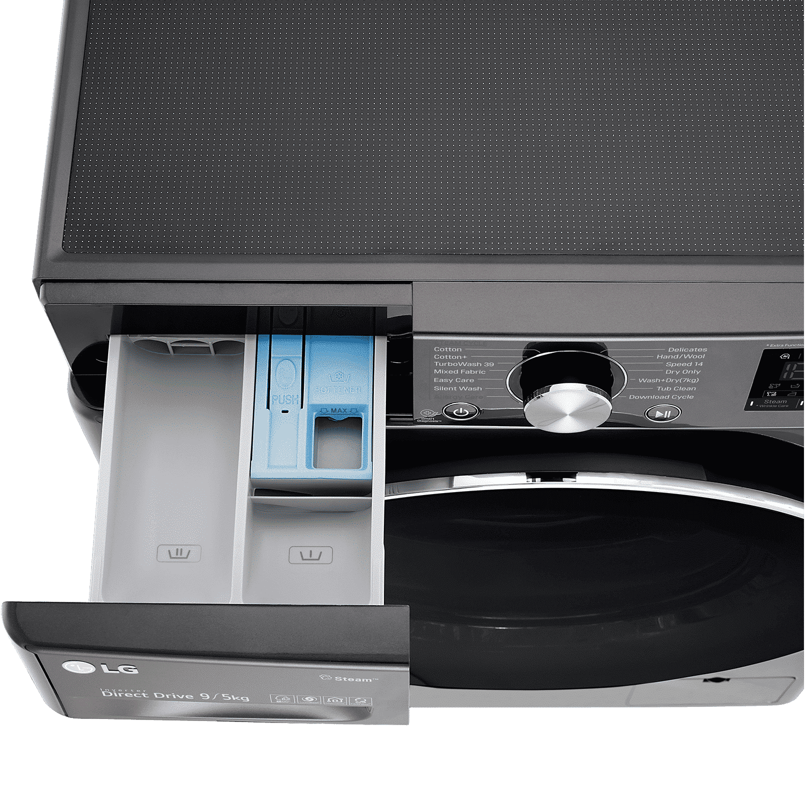 LG 9/5 kg 5 Star Fully Automatic Front Load Washer Dryer(FHD0905STB.ABLQEIL, In-built Heater, Black)_9
