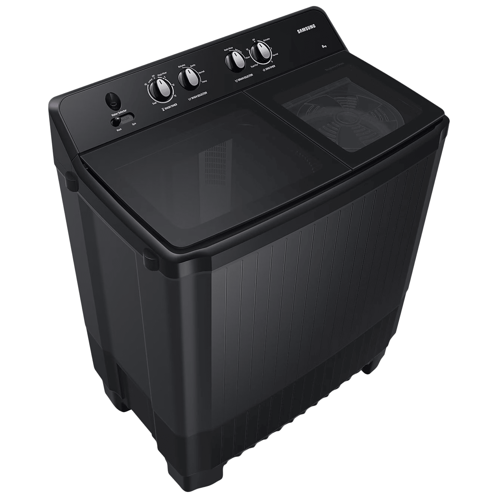 SAMSUNG 8 kg 5 Star Semi Automatic Washing Machine with Hexa Storm Pulsator (WT80B3560GB/TL, Dark Gray)_5