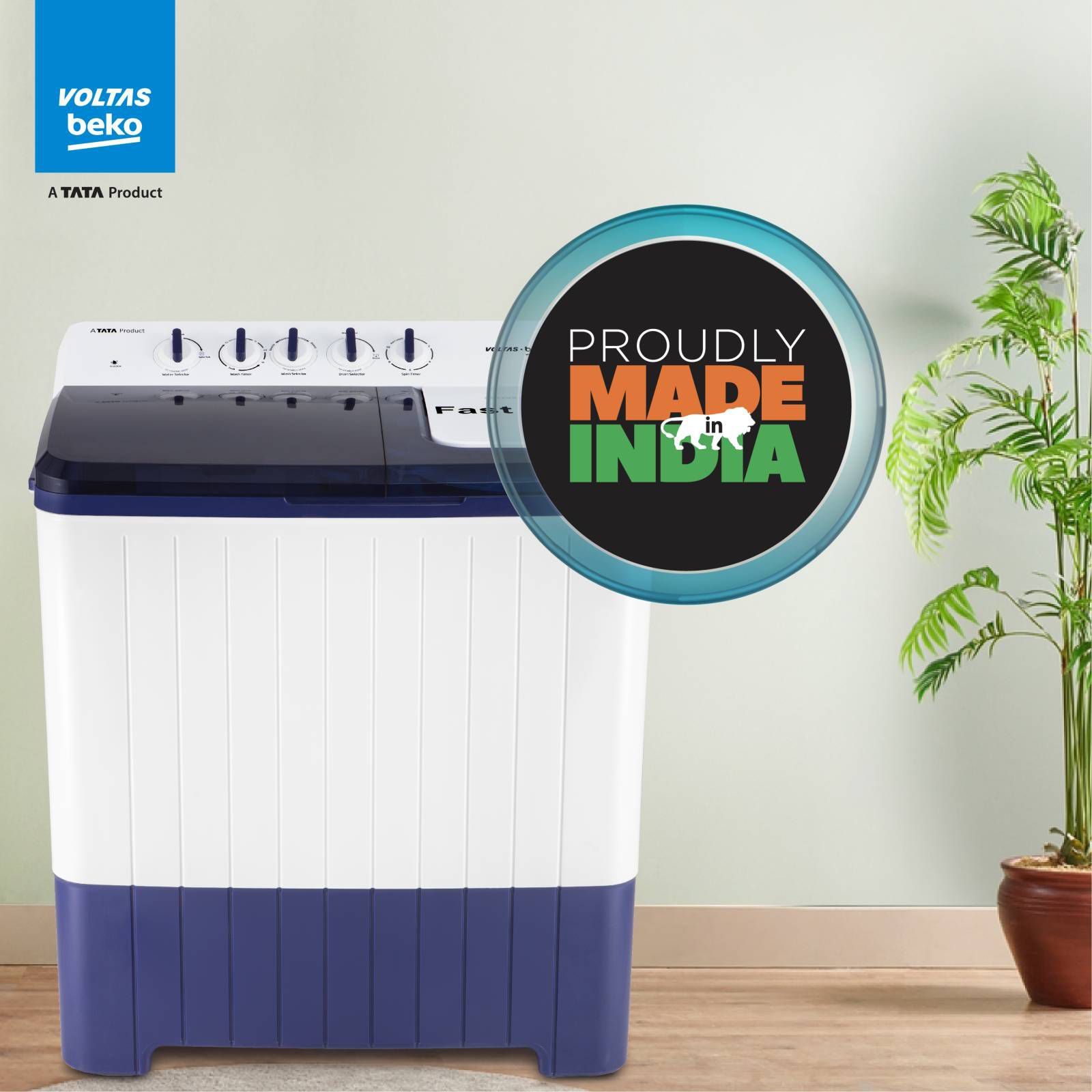 VOLTAS beko 14 kg 5 Star Semi Automatic Washing Machine with Cassette Filter (WTT140UPA/BL5KPTD, Blue) VOLTAS beko 14 kg 5 Star Semi Automatic Washing Machine with Cassette Filter (WTT140UPA/BL5KPTD, Blue)_12