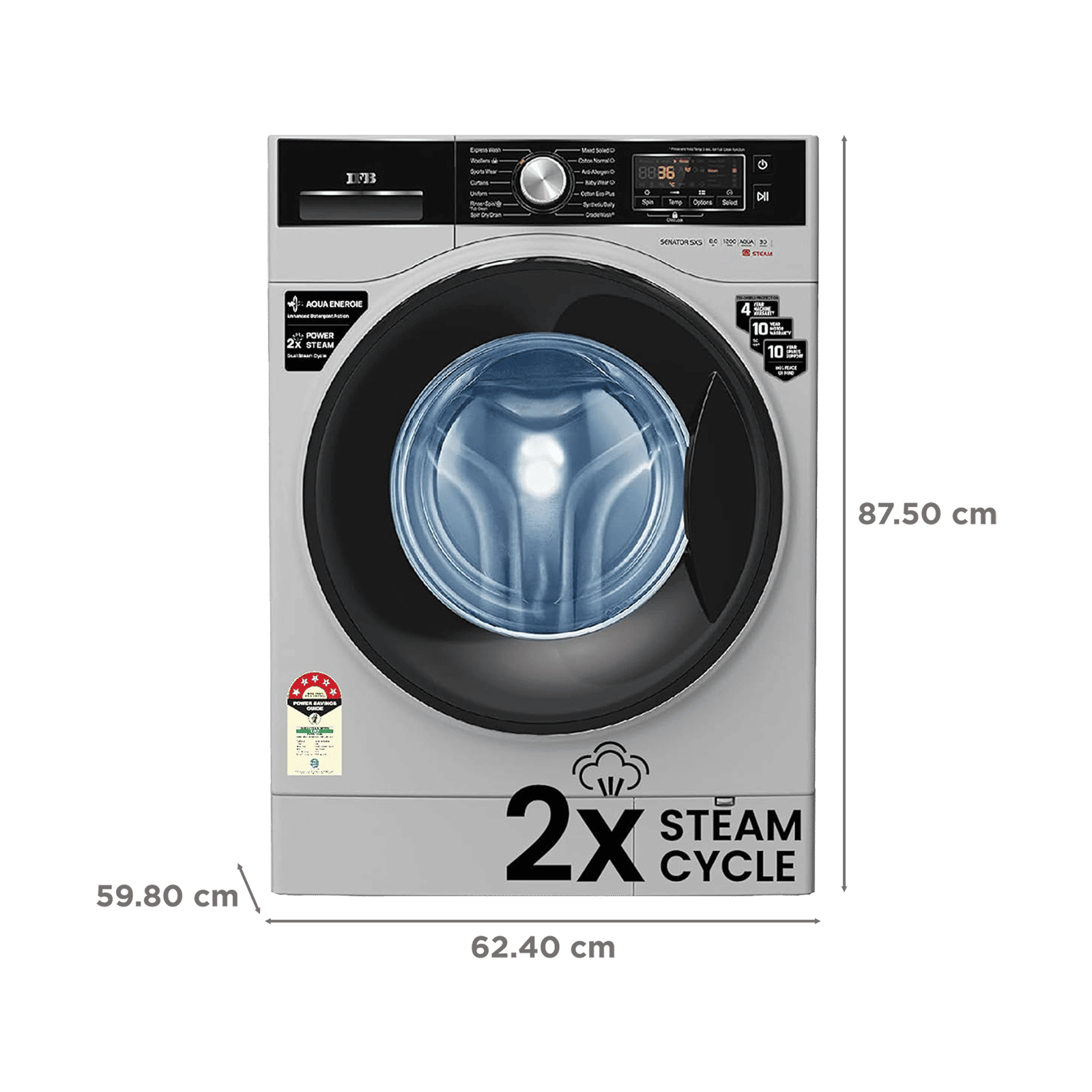 IFB 9 kg 5 Star Inverter Fully Automatic Front Load Washing Machine (Executive MSS ID, In-Built Heater, Metallic Silver)_3