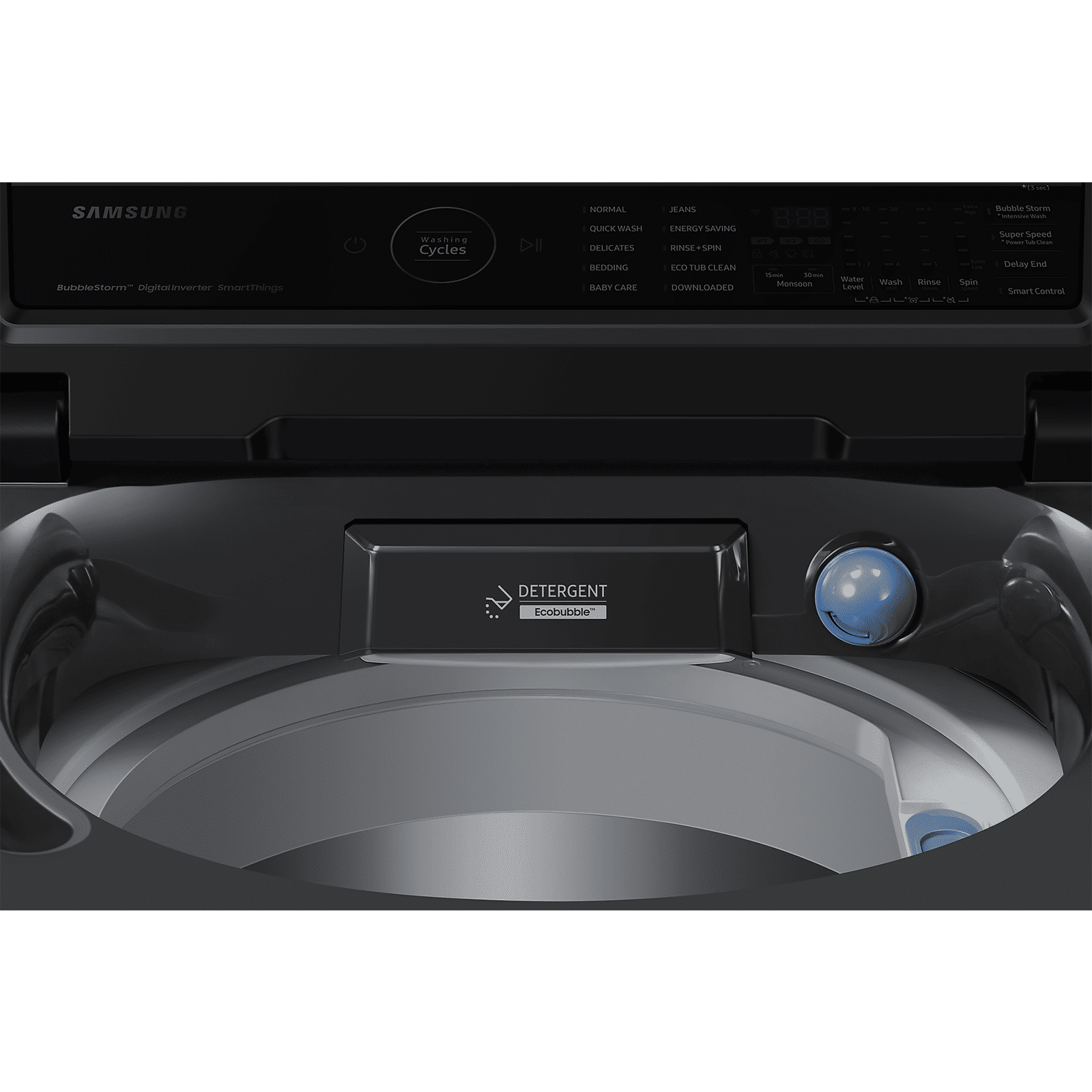 SAMSUNG 10 kg 5 Star Inverter Fully Automatic Top Load Washing Machine (WA10BG4546BDTL, Eco Bubble Technology, Dark Gray)_10