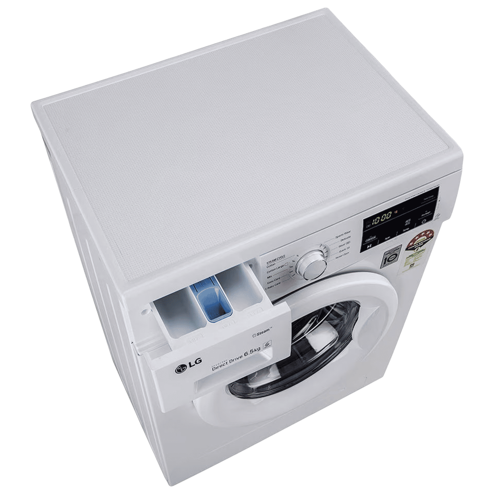 LG 6.5 kg 5 Star Inverter Fully Automatic Front Load Washing Machine (FHM1065SDWB, In-built Heater, White)_8