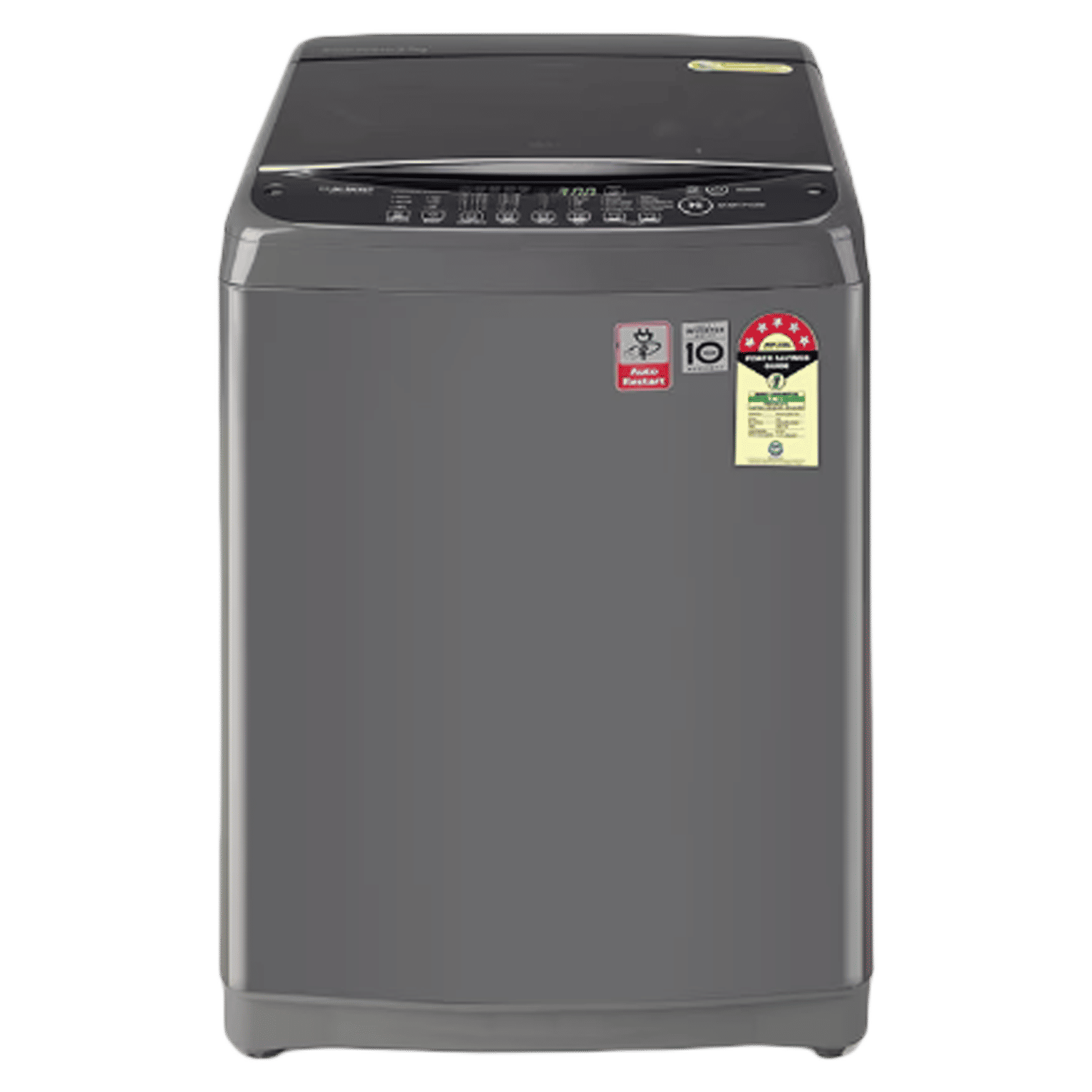 LG 9 kg 5 Star Fully Automatic Top Load Washing Machine (T90AJPB1Z.APBQEIL, 8 Wash Programs, Platinum Black)_1