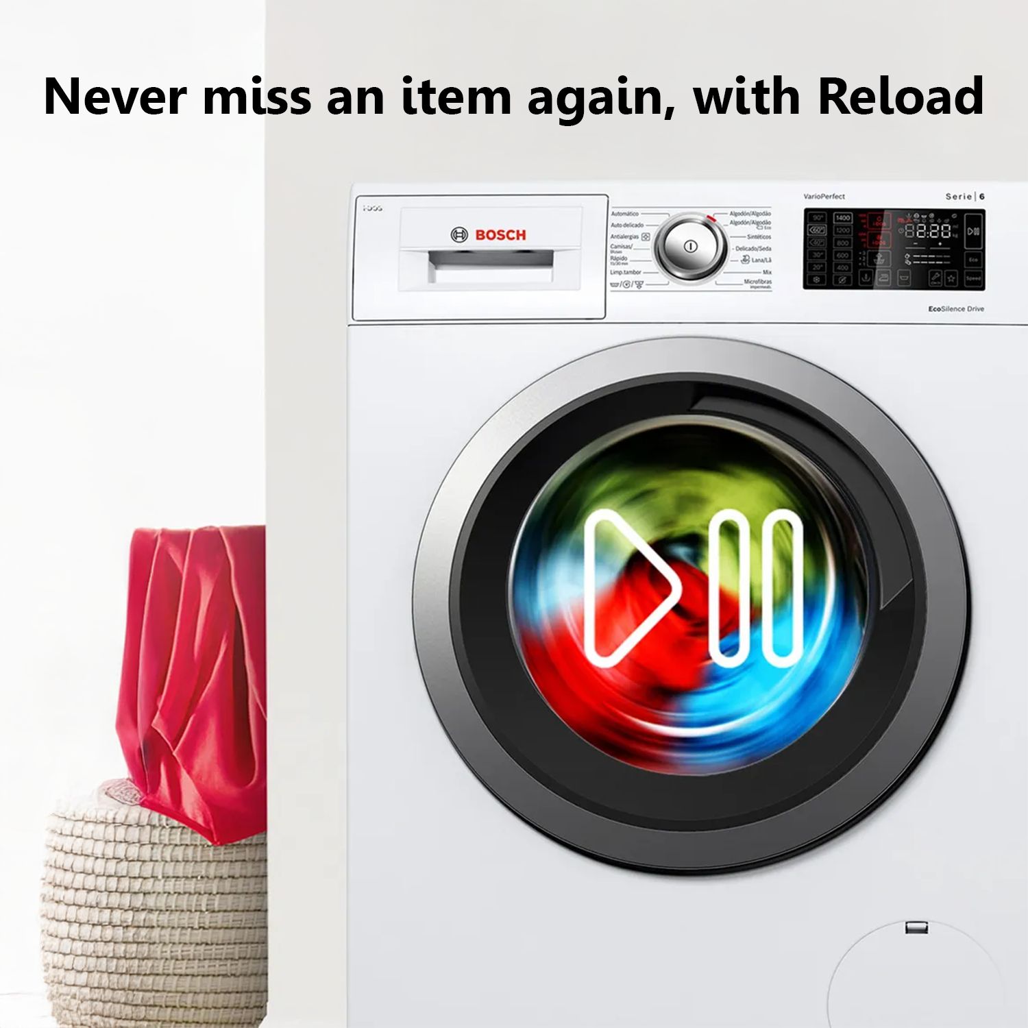 BOSCH 8 kg Fully Automatic Front Load Washing Machine (Serie 6, WGA1340TIN, 10 Wash Programs, Black Grey)_12