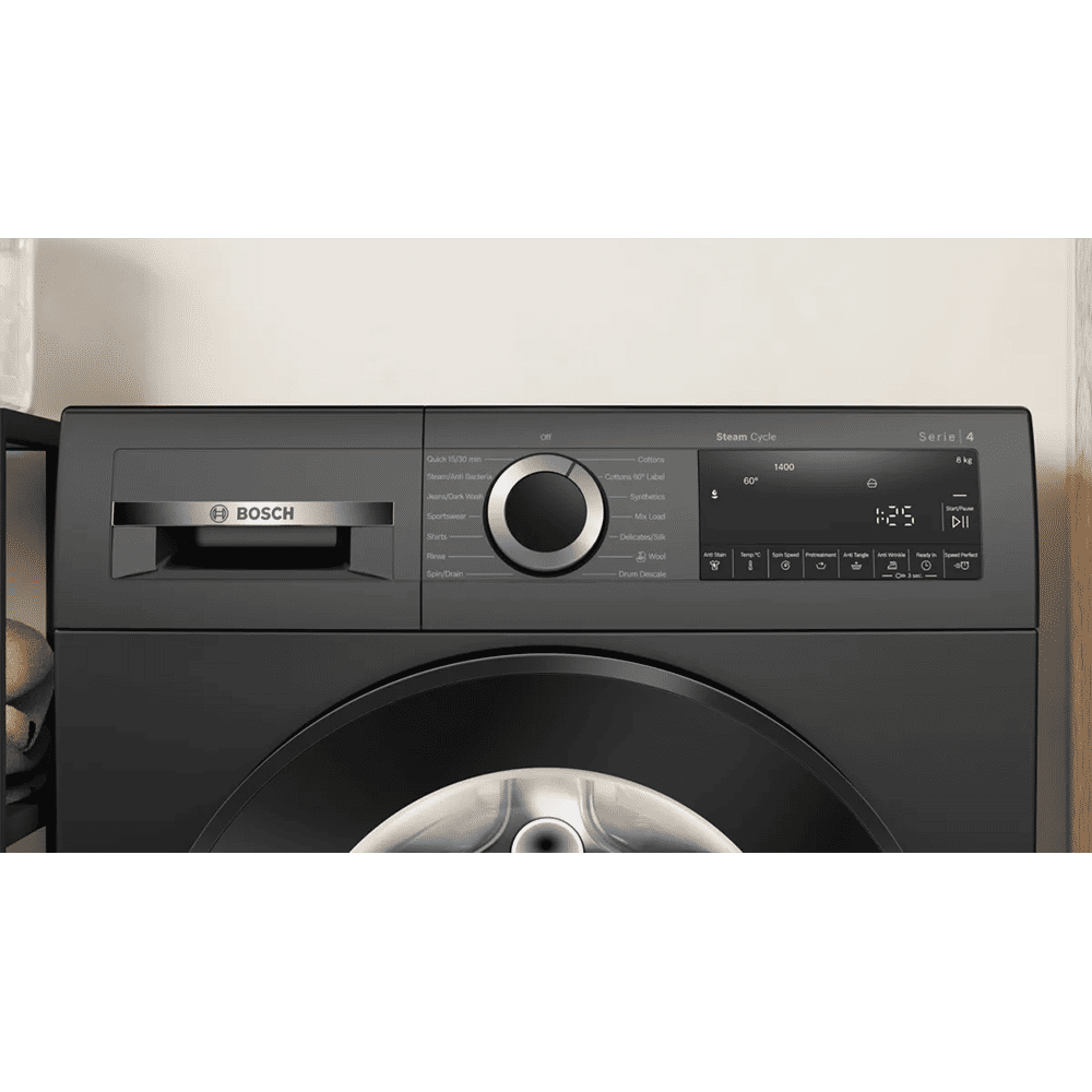 BOSCH 8 kg Fully Automatic Front Load Washing Machine (Serie 6, WGA1340TIN, 10 Wash Programs, Black Grey)_6