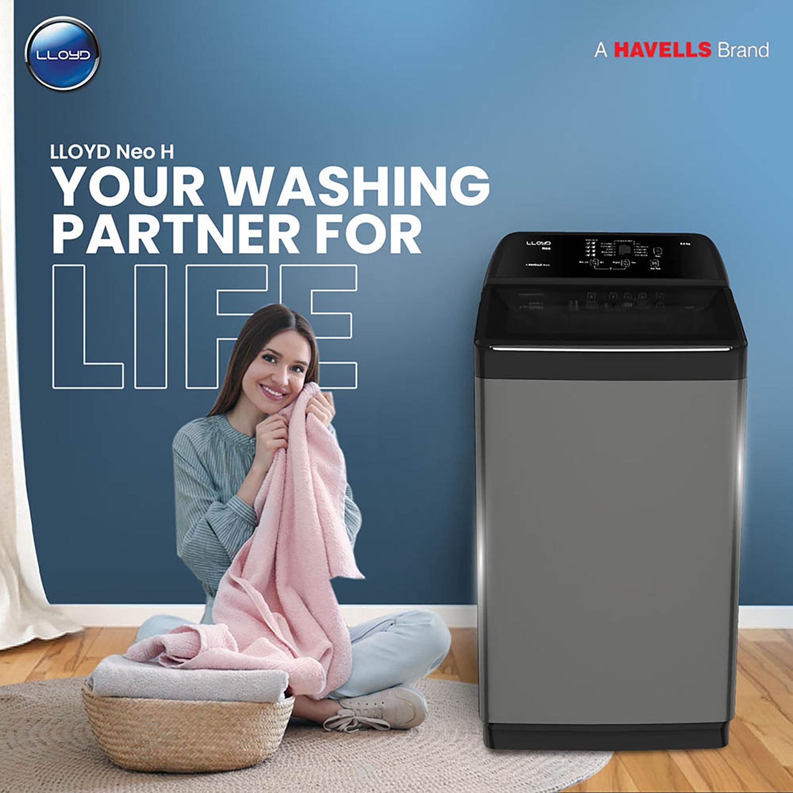 LLOYD 8 kg 5 Star Fully Automatic Top Load Washing Machine (NEO-H, GLWMT80GMBNH, In-built Heater, Mid Black and Black With Chrome) LLOYD 8 kg 5 Star Fully Automatic Top Load Washing Machine (NEO-H, GLWMT80GMBNH, In-built Heater, Mid Black and Black With Chrome)_4