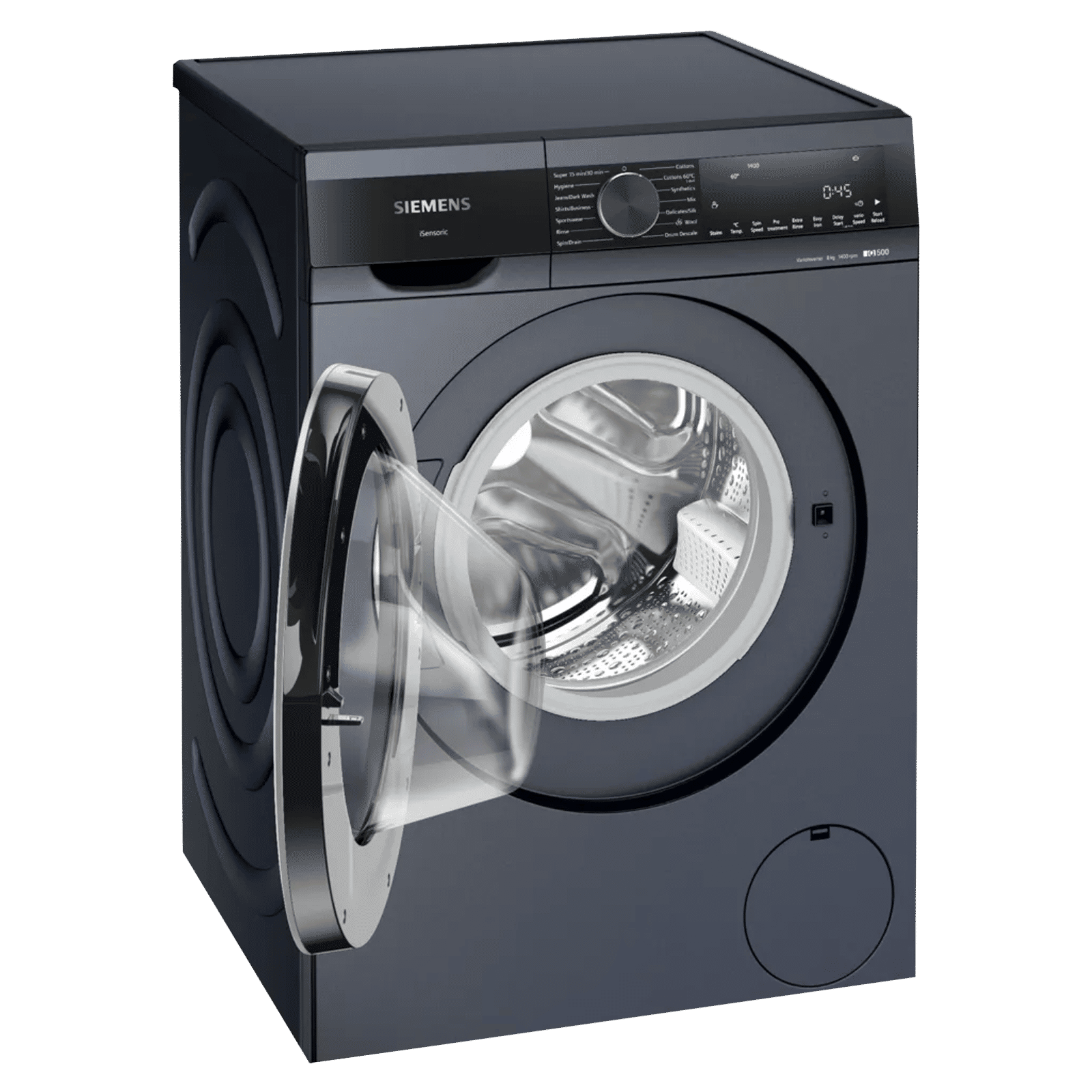 SIEMENS 8 kg Fully Automatic Front Load Washing Machine (iQ500, WG34A20PIN, WaveDrum, Dark Lake) SIEMENS 8 kg Fully Automatic Front Load Washing Machine (iQ500, WG34A20PIN, WaveDrum, Dark Lake)_7