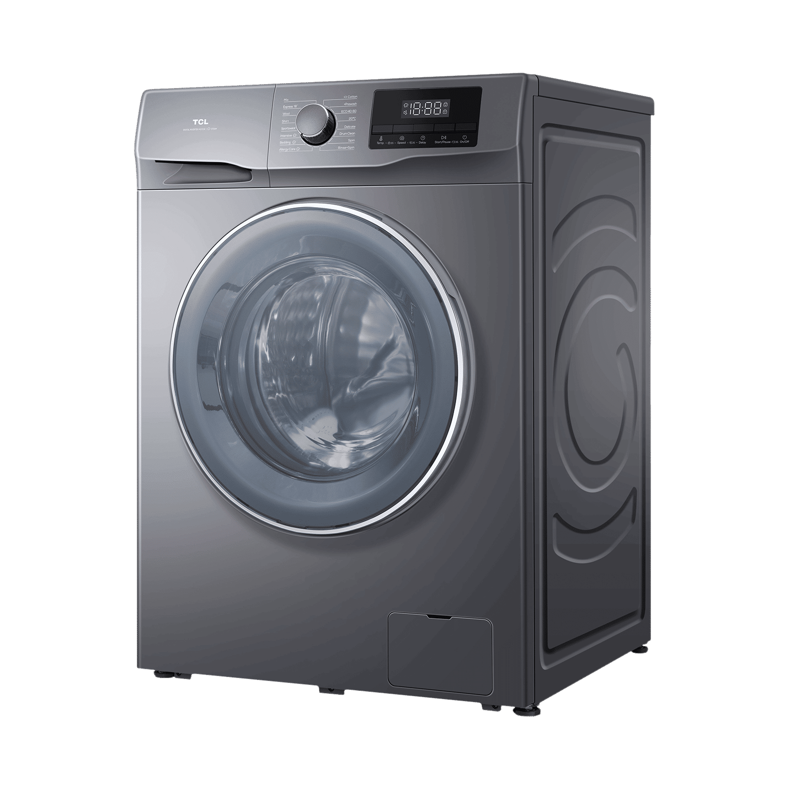 TCL 7.5 kg 5 Star Fully Automatic Front Load Washing Machine (P061, P6075FLS, BLDC Inverter Motor, Dark Silver)_5