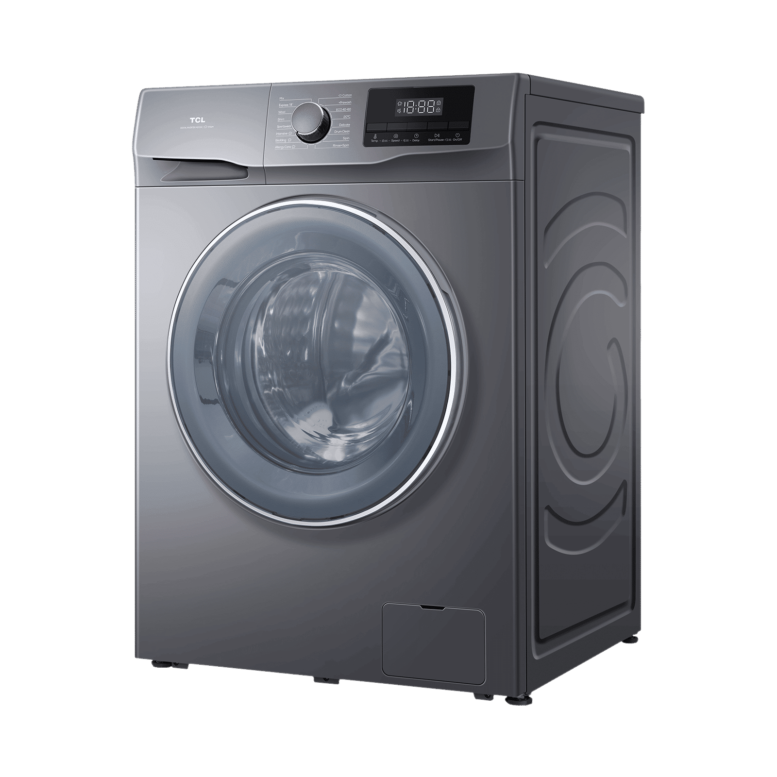 TCL 8.5 kg 5 Star Fully Automatic Front Load Washing Machine (P061, P6085FLS, BLDC Inverter Motor, Dark Silver) TCL 8.5 kg 5 Star Fully Automatic Front Load Washing Machine (P061, P6085FLS, BLDC Inverter Motor, Dark Silver)_4