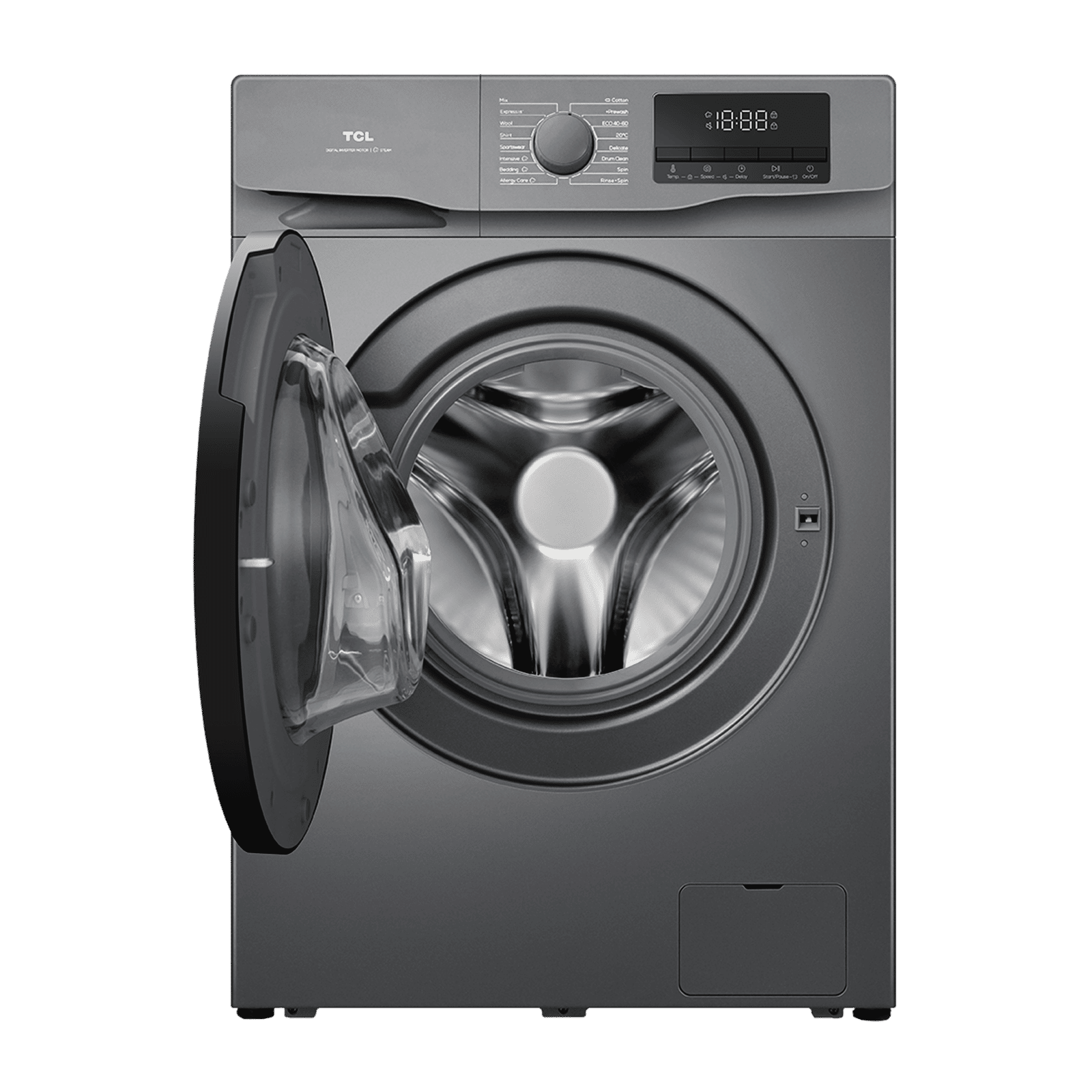 TCL 8.5 kg 5 Star Fully Automatic Front Load Washing Machine (P061, P6085FLS, BLDC Inverter Motor, Dark Silver) TCL 8.5 kg 5 Star Fully Automatic Front Load Washing Machine (P061, P6085FLS, BLDC Inverter Motor, Dark Silver)_5