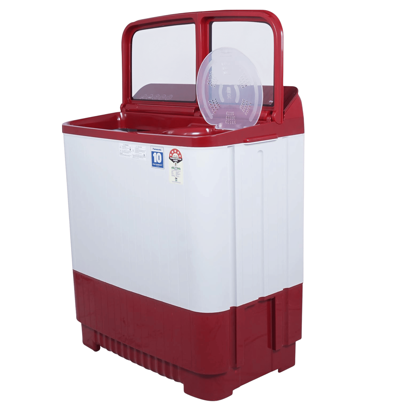 Panasonic 12 kg 5 Star Semi Automatic Washing Machine with Active Foam System (H6, NA-W120H6RRB, Red)_12