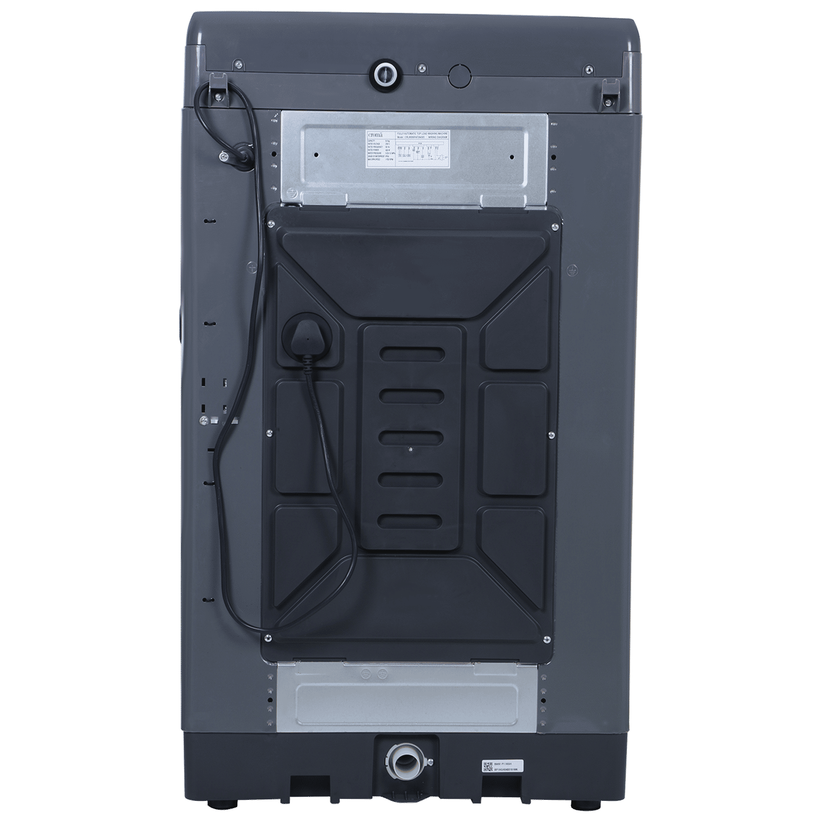 Croma 8 kg 5 Star Fully Automatic Top Load Washing Machine (CRLW080FAF264505, Pulsator Wash Technology, Inox Grey)_8