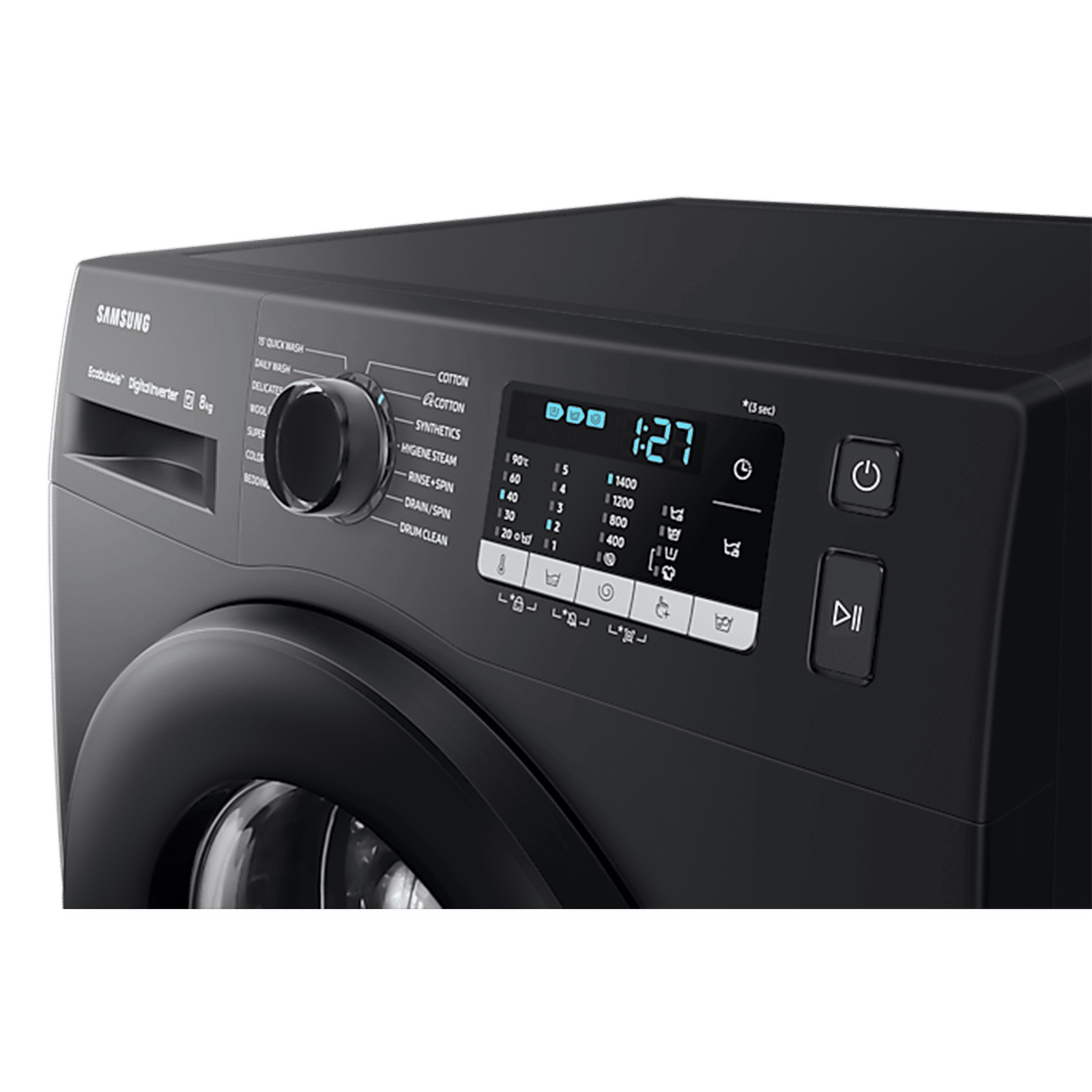 SAMSUNG 8 kg 5 Star Inverter Fully Automatic Front Load Washing Machine (WW80TA046AB1TL, Hygiene Steam, Diamond Drum, Black)_12