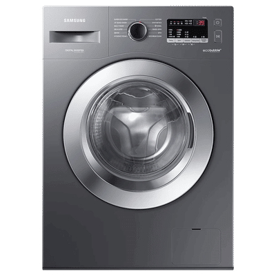SAMSUNG 7 kg 5 Star Inverter Fully Automatic Front Load Washing Machine (WW70R22EK0X/TL, Eco Bubble Technology, Inox Grey)