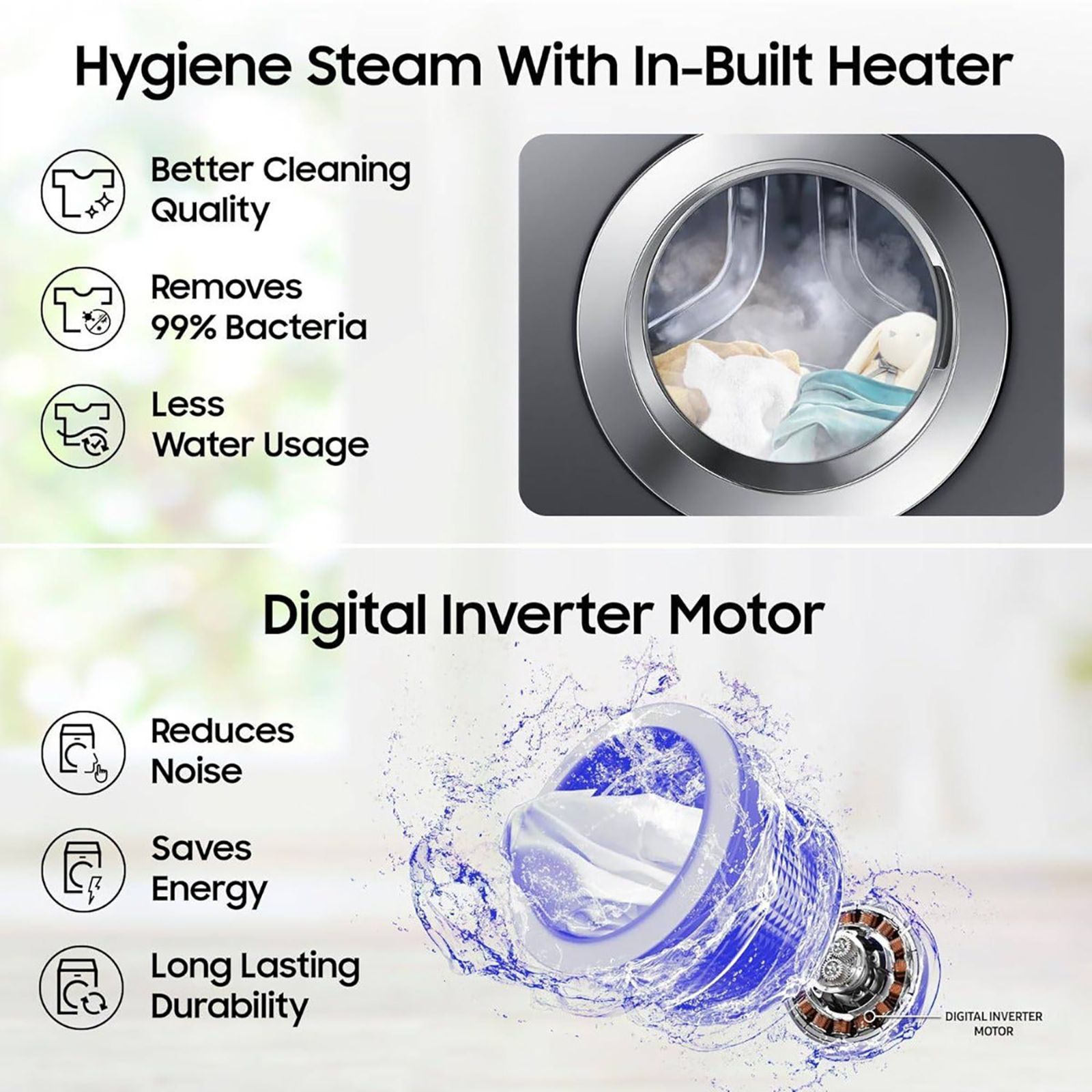 SAMSUNG 7 kg 5 Star Inverter Fully Automatic Front Load Washing Machine (WW70R22EK0X/TL, Eco Bubble Technology, Inox Grey)_12