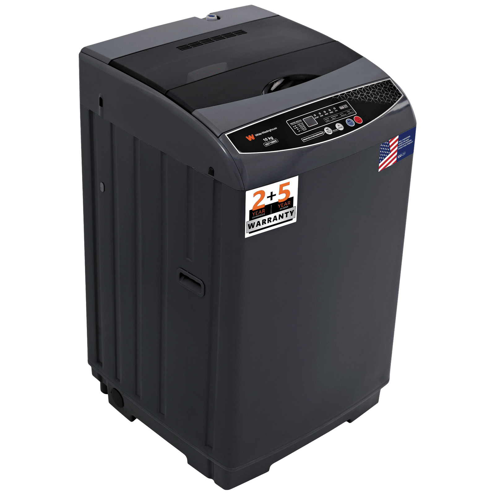 White Westinghouse 10 kg Fully Automatic Top Load Washing Machine (HDT1000S, Delay Start, Graphite) White Westinghouse 10 kg Fully Automatic Top Load Washing Machine (HDT1000S, Delay Start, Graphite)_3