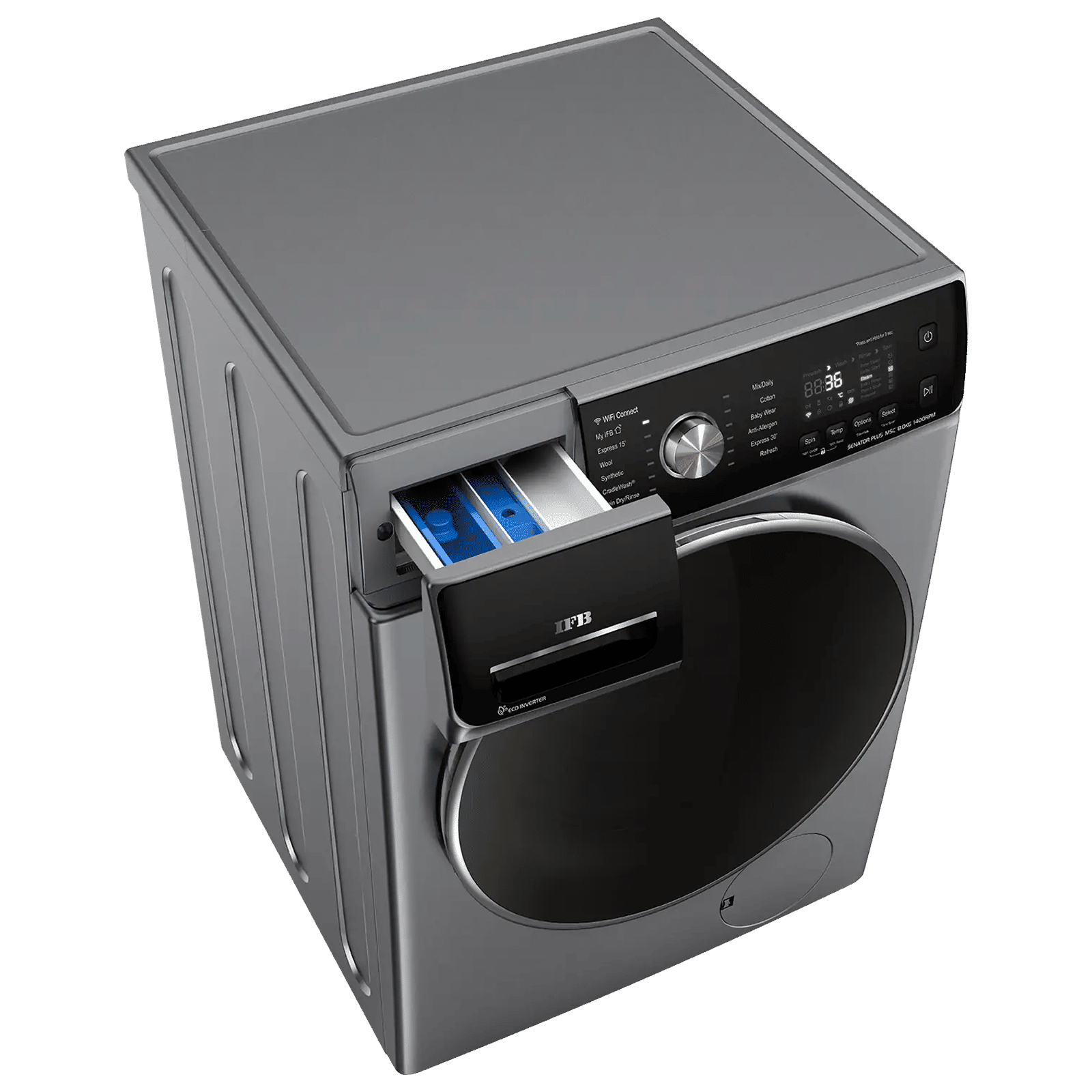 IFB 8 kg 5 Star Inverter Fully Automatic Front Load Washing Machine (Senator Plus MSC 8014, Eco Inverter Motor, Metallic Silver) IFB 8 kg 5 Star Inverter Fully Automatic Front Load Washing Machine (Senator Plus MSC 8014, Eco Inverter Motor, Metallic Silver)_7