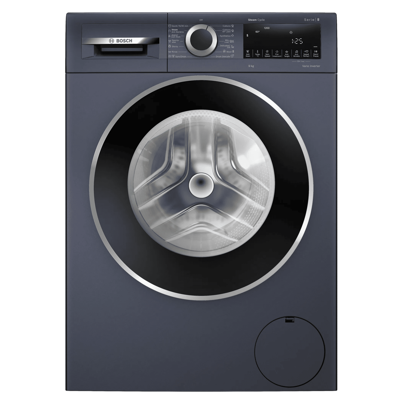 BOSCH 9 kg 5 Star Fully Automatic Front Load Washing Machine (Series 6, WGA1420PIN, Anti Wrinkle Feature, Dark Lake)_1