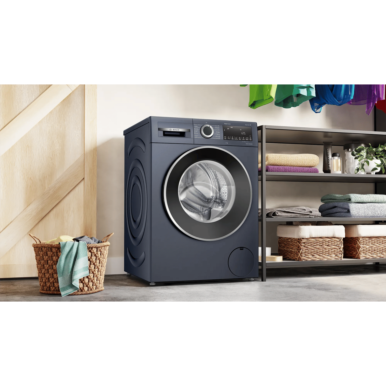 BOSCH 9 kg 5 Star Fully Automatic Front Load Washing Machine (Series 6, WGA1420PIN, Anti Wrinkle Feature, Dark Lake)_10