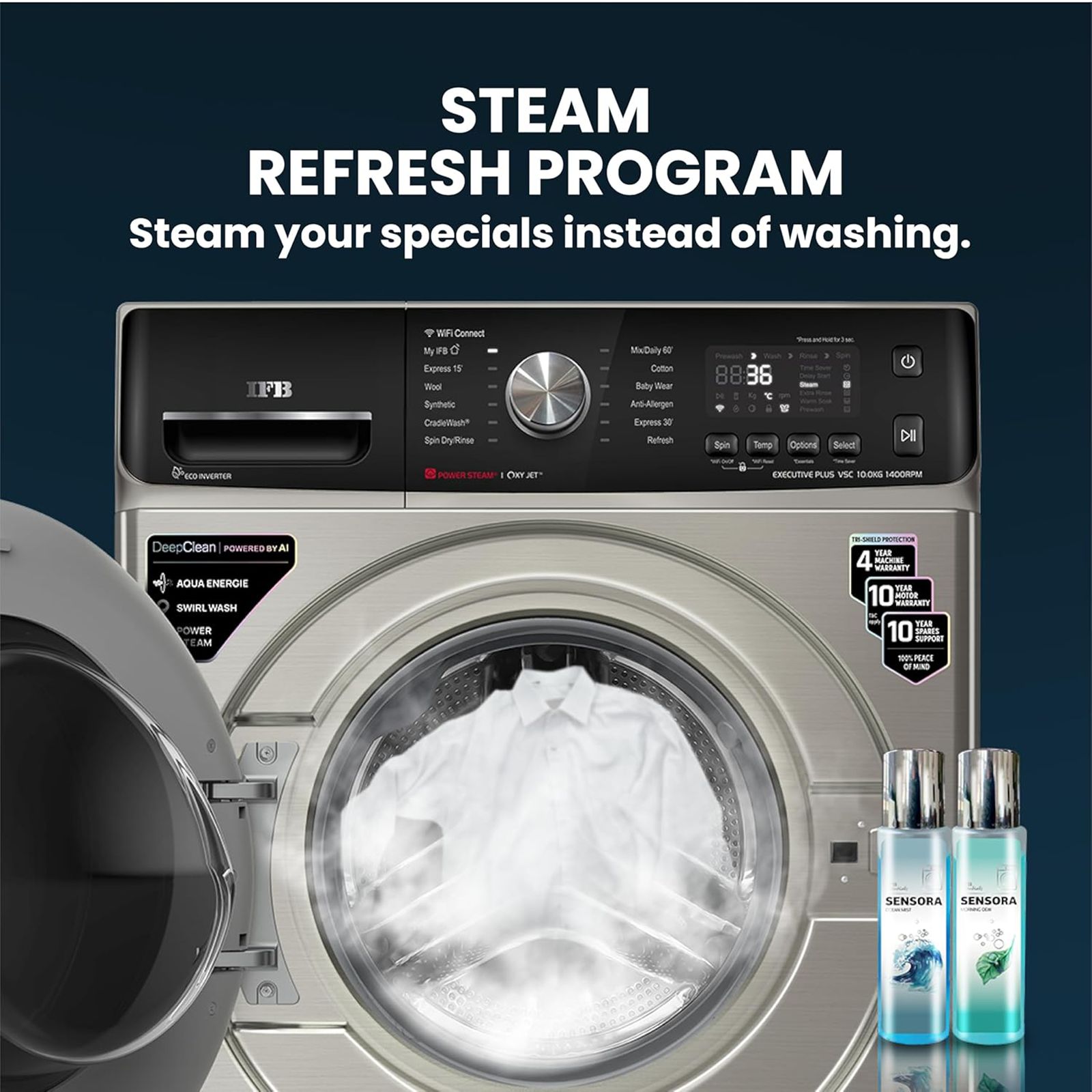 IFB 10 kg 5 Star Wi-Fi Inverter Fully Automatic Front Load Washing Machine (Executive Plus VSC 1014, Oxyjet Technology, STS VCM)_13