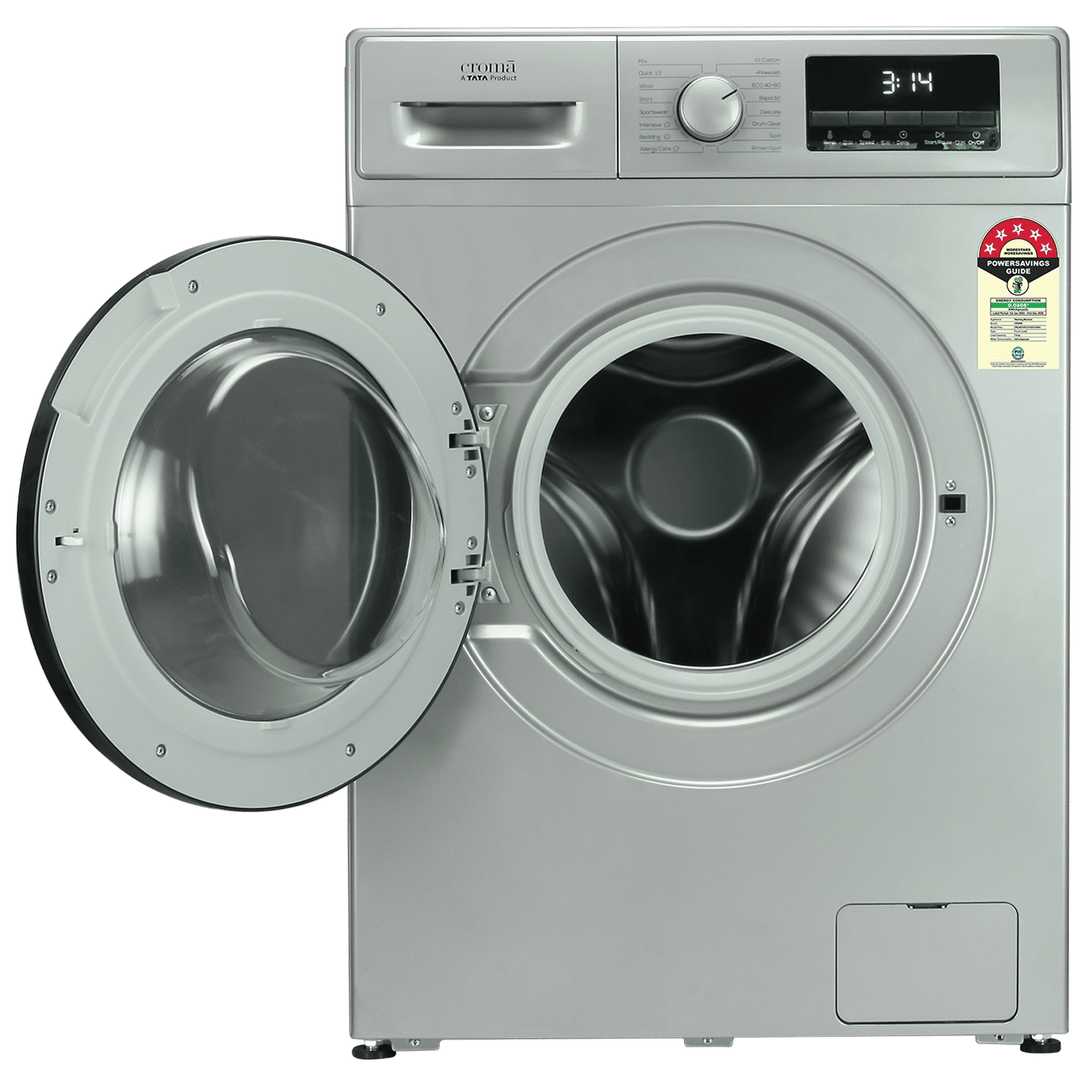 Croma 7 kg 5 Star Fully Automatic Front Load Washing Machine (CRLW070FLF316251, Silver Grey)_7