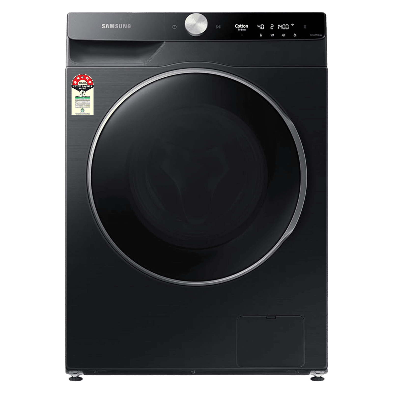 SAMSUNG 11 kg 5 Star Wi-Fi Inverter Fully Automatic Front Load Washing Machine (WW11CGP44DSBTL, Bubble Technology, Black Caviar)_1