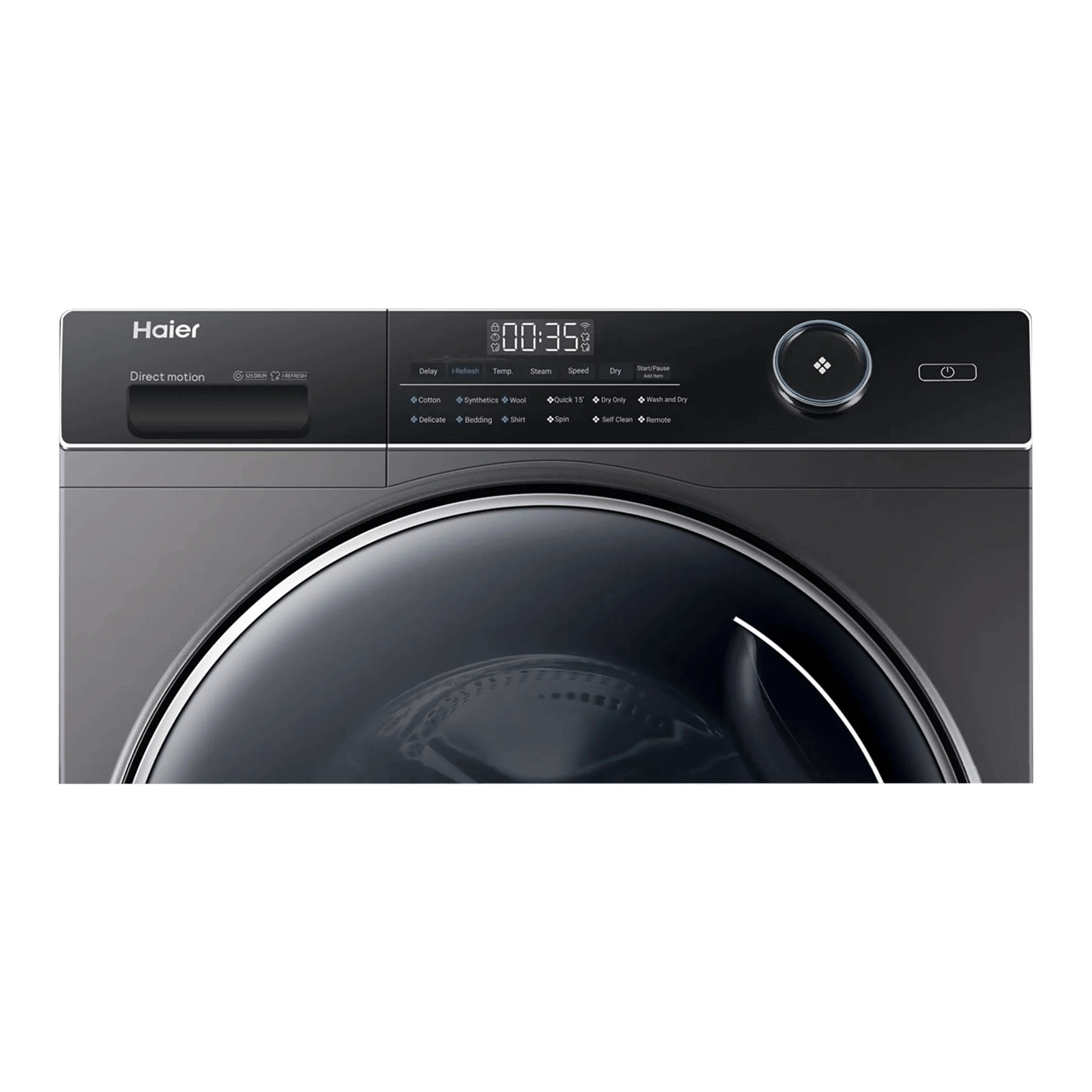 Haier 10.5 kg 5 Star Fully Automatic Front Load Washing Machine (HW105-B14959S8U1, Pillow Shape Drum, Dark Jade Silver)_3