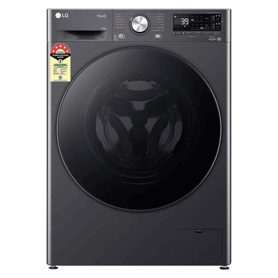 LG 13 kg 5 Star Wi-Fi Inverter Fully Automatic Front Load Washing Machine (FHP1413Z7M, AI Direct Drive, Middle Black)