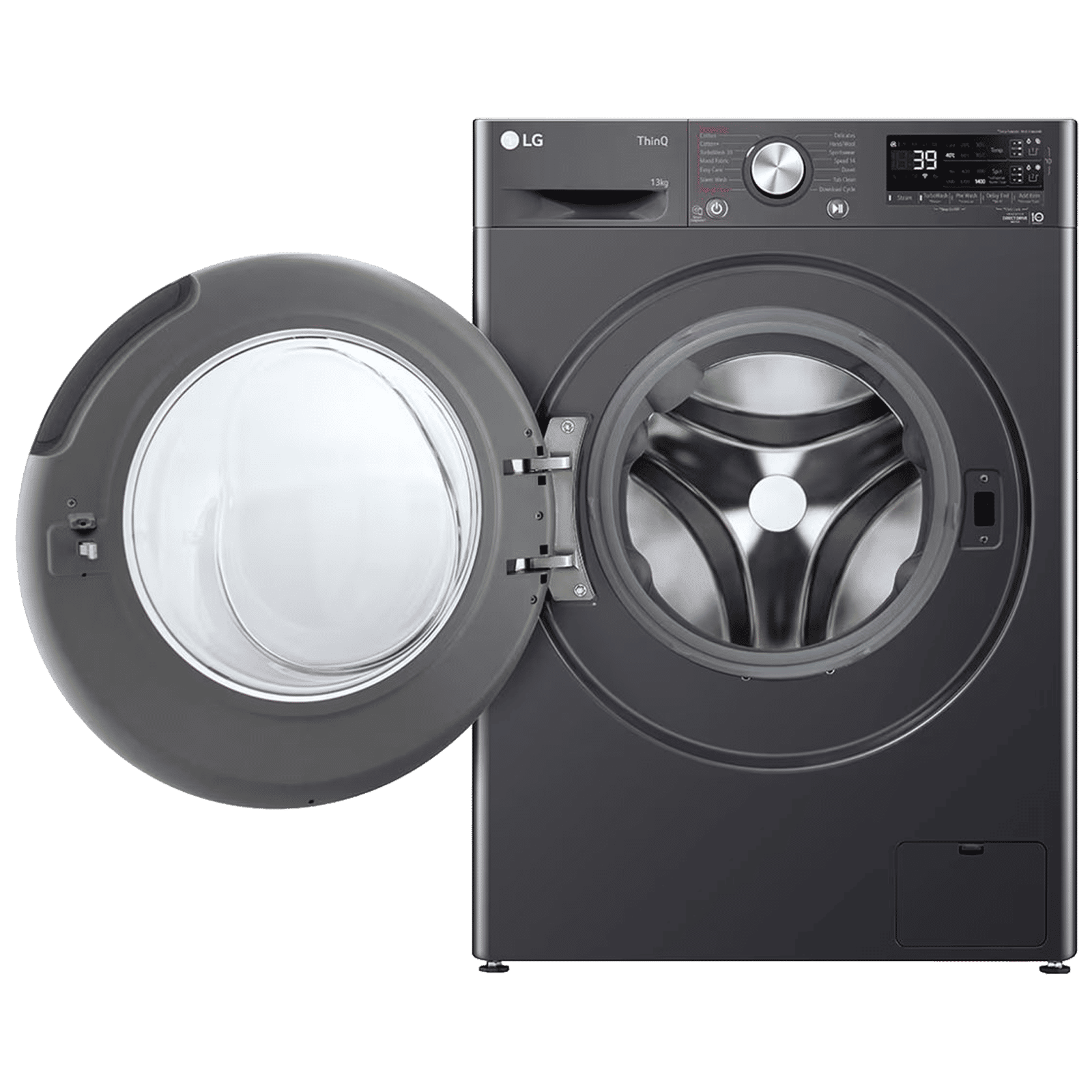 LG 13 kg 5 Star Wi-Fi Inverter Fully Automatic Front Load Washing Machine (FHP1413Z7M, AI Direct Drive, Middle Black) LG 13 kg 5 Star Wi-Fi Inverter Fully Automatic Front Load Washing Machine (FHP1413Z7M, AI Direct Drive, Middle Black)_7