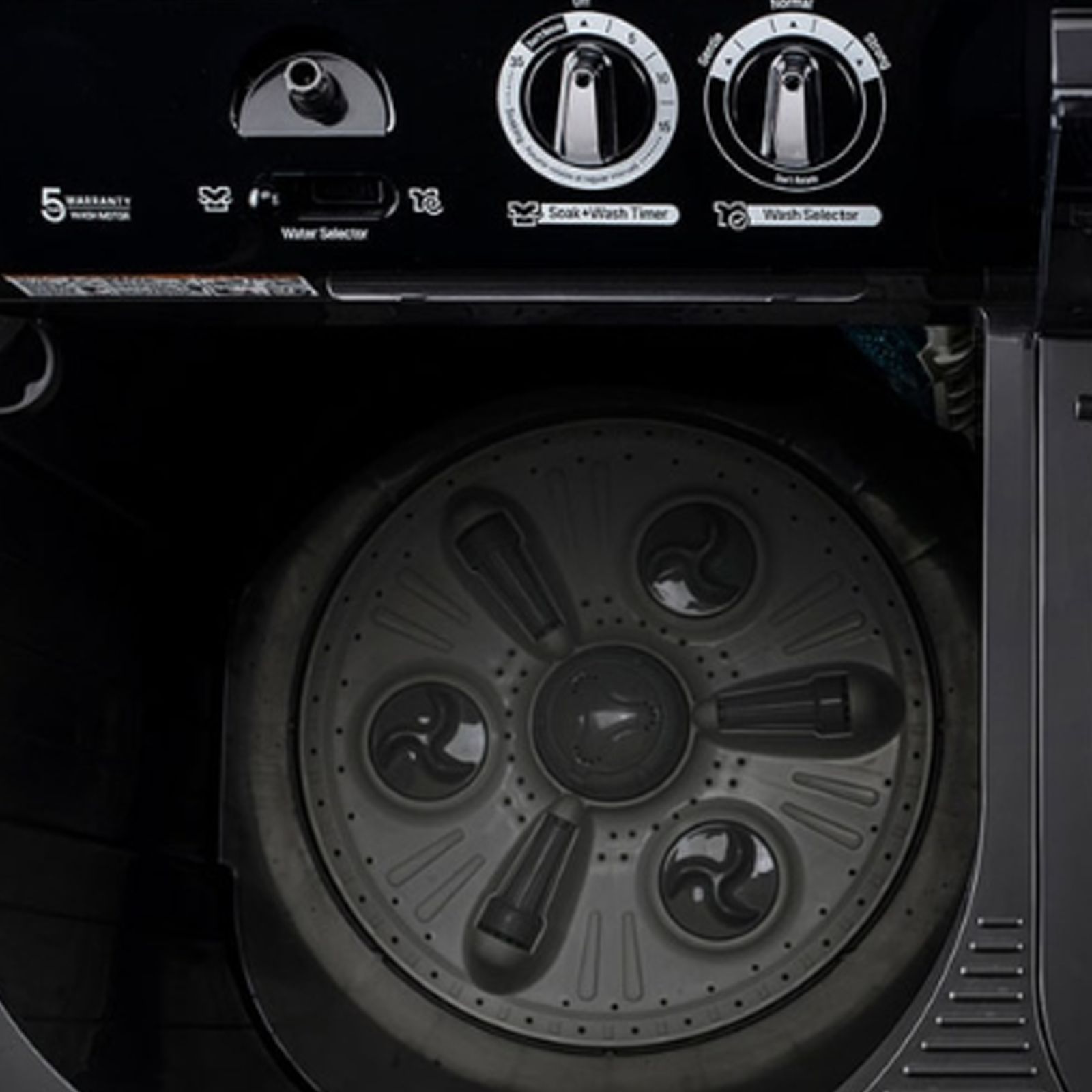 LG 8.5 kg 5 Star Semi Automatic Washing Machine with Roller Jet Pulsator (P8535SLMZ, Full Black) LG 8.5 kg 5 Star Semi Automatic Washing Machine with Roller Jet Pulsator (P8535SLMZ, Full Black)_8