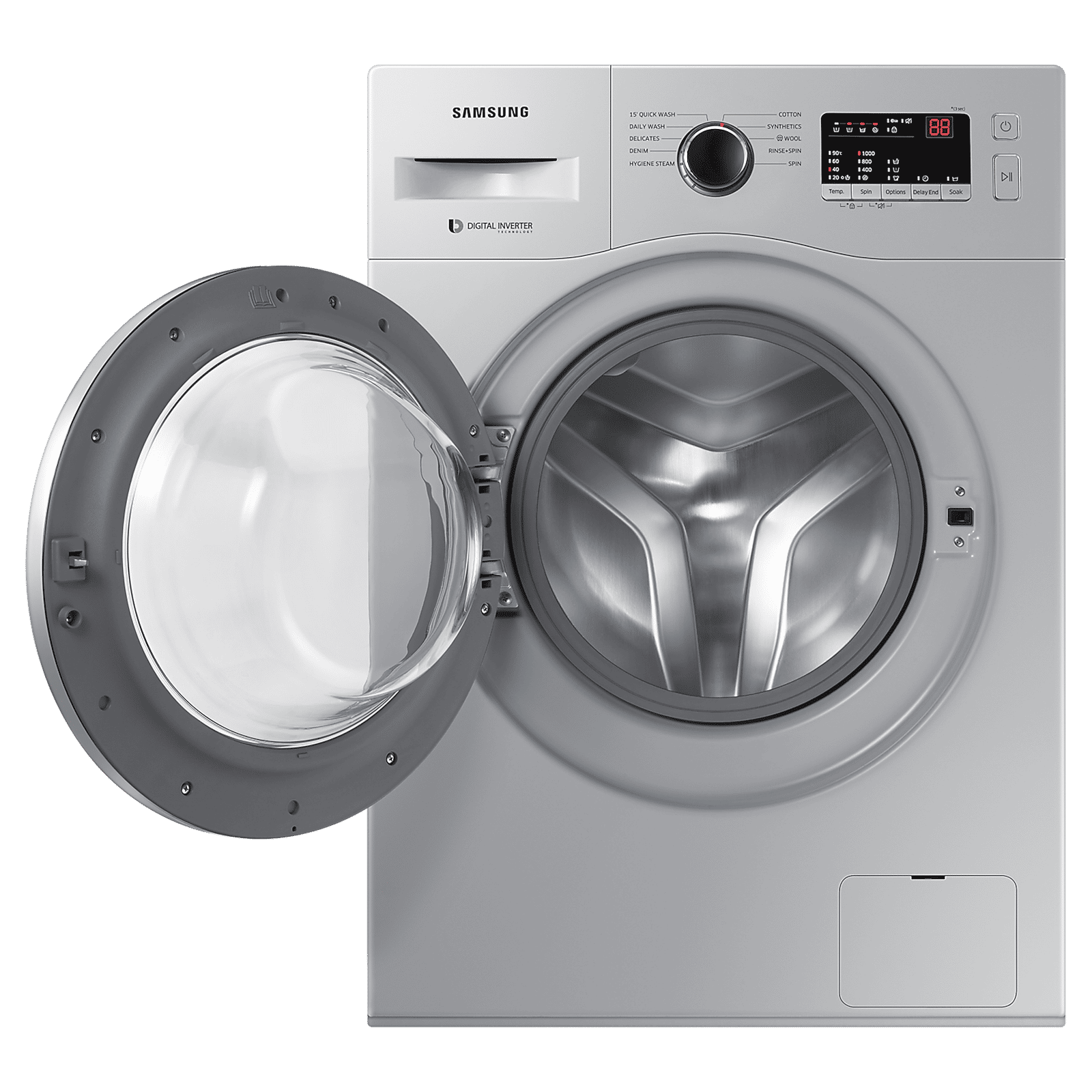 SAMSUNG 7 kg 5 Star Fully Automatic Front Load Washing Machine (WW70R20GLSS/TL, DIT Motor, Silver) SAMSUNG 7 kg 5 Star Fully Automatic Front Load Washing Machine (WW70R20GLSS/TL, DIT Motor, Silver)_6